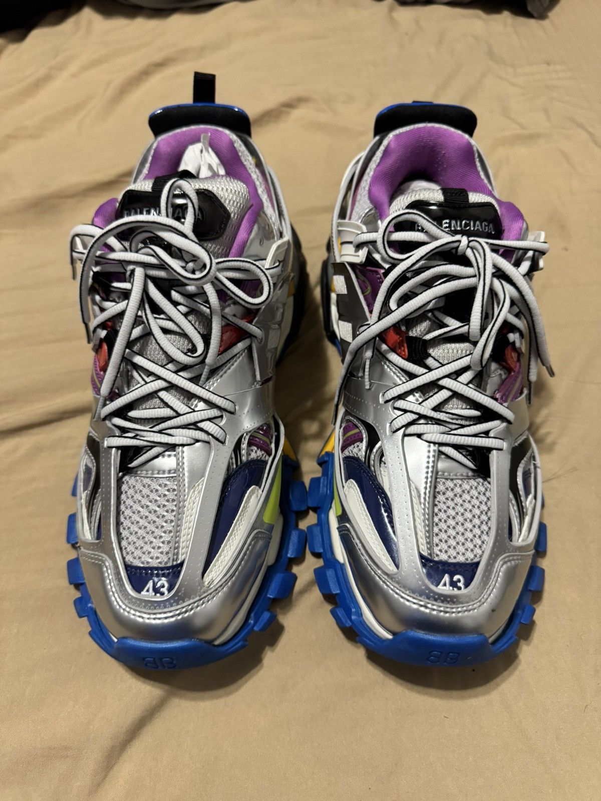 Balenciaga Balenciaga Track Sneaker 'Metallic Multi' Size US 10.5 / EU 43-44 - 4 Thumbnail