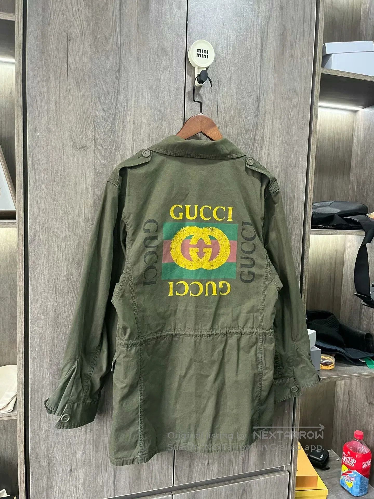 Gucci gucci m65 jacket with red green stripes. Size US L / EU 52-54 / 3 - 6 Thumbnail