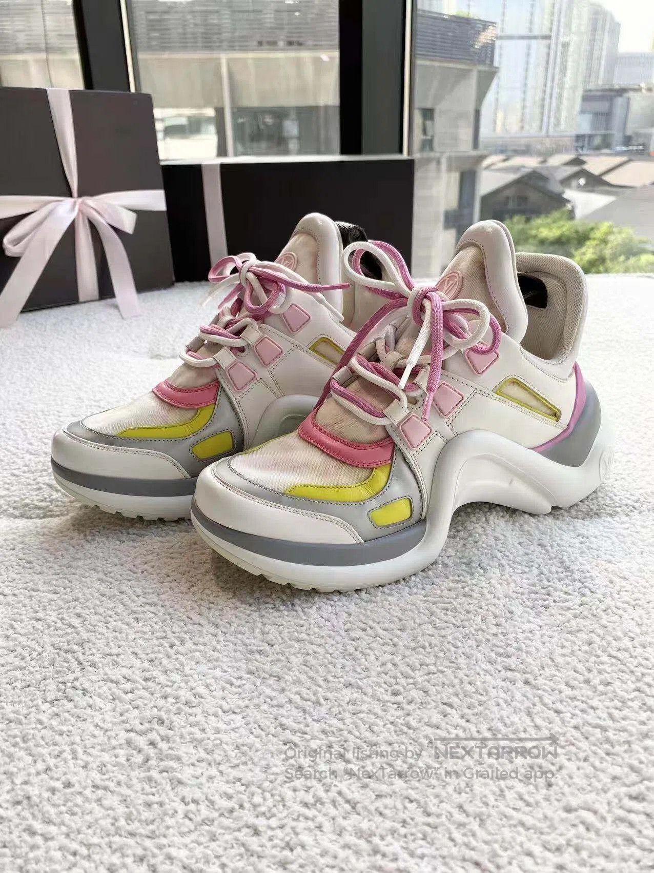 Louis Vuitton Louis Vuitton Presbyterian logo arch bridge sneakers| Size US 6 / IT 36 - 1 Thumbnail