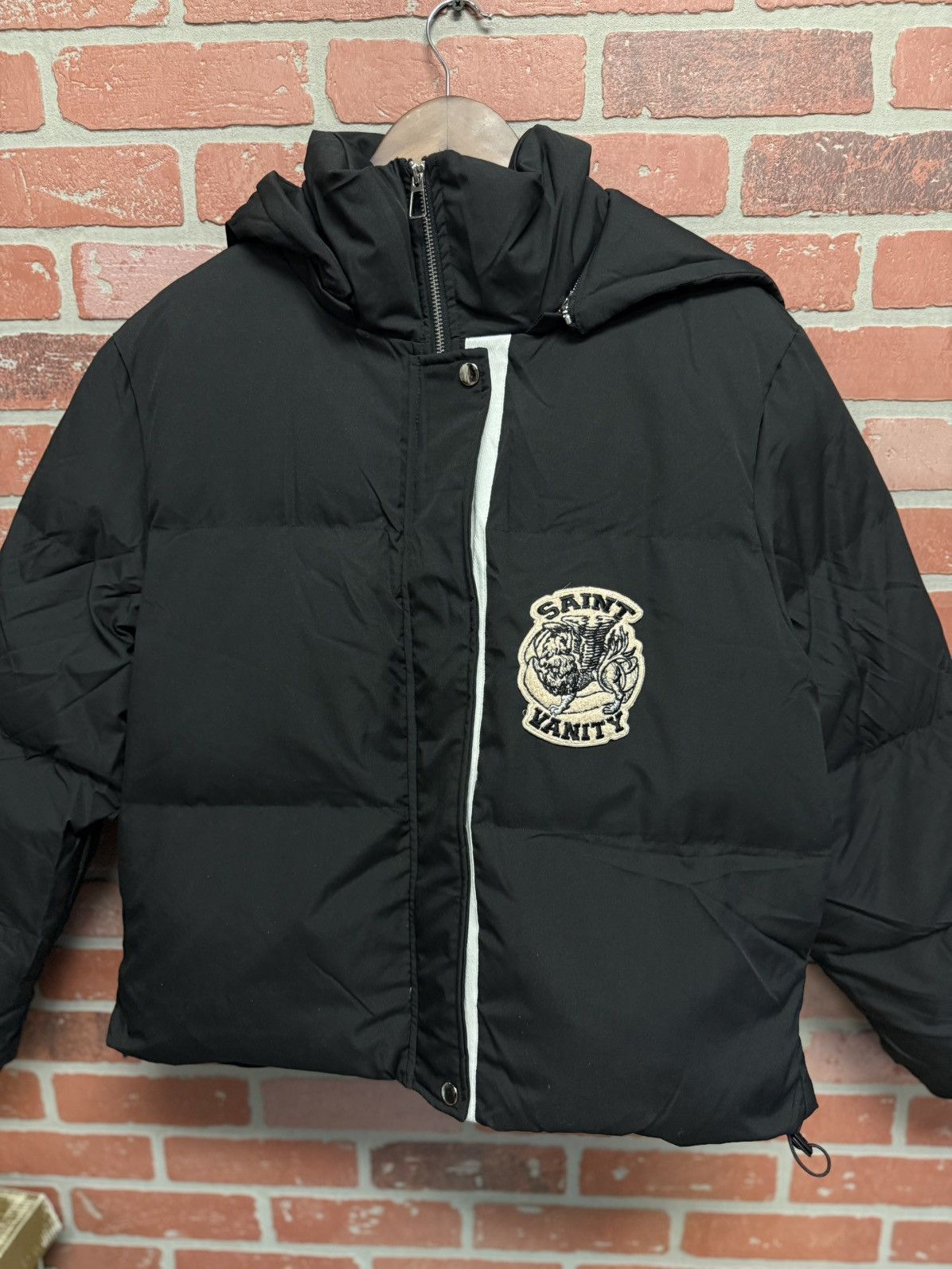 Saint Vanity Saint Vanity Puffer Jacket Black White Size M RARE Size US M / EU 48-50 / 2 - 4 Thumbnail