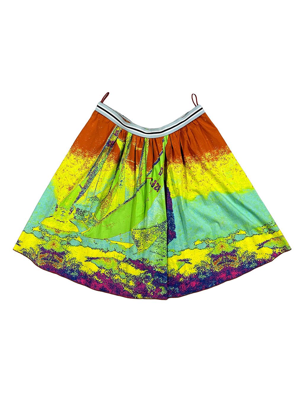 Prada Prada Olympic Line Sailing Graphic Skirt Size 28" / US 6 / IT 42 - 2 Thumbnail