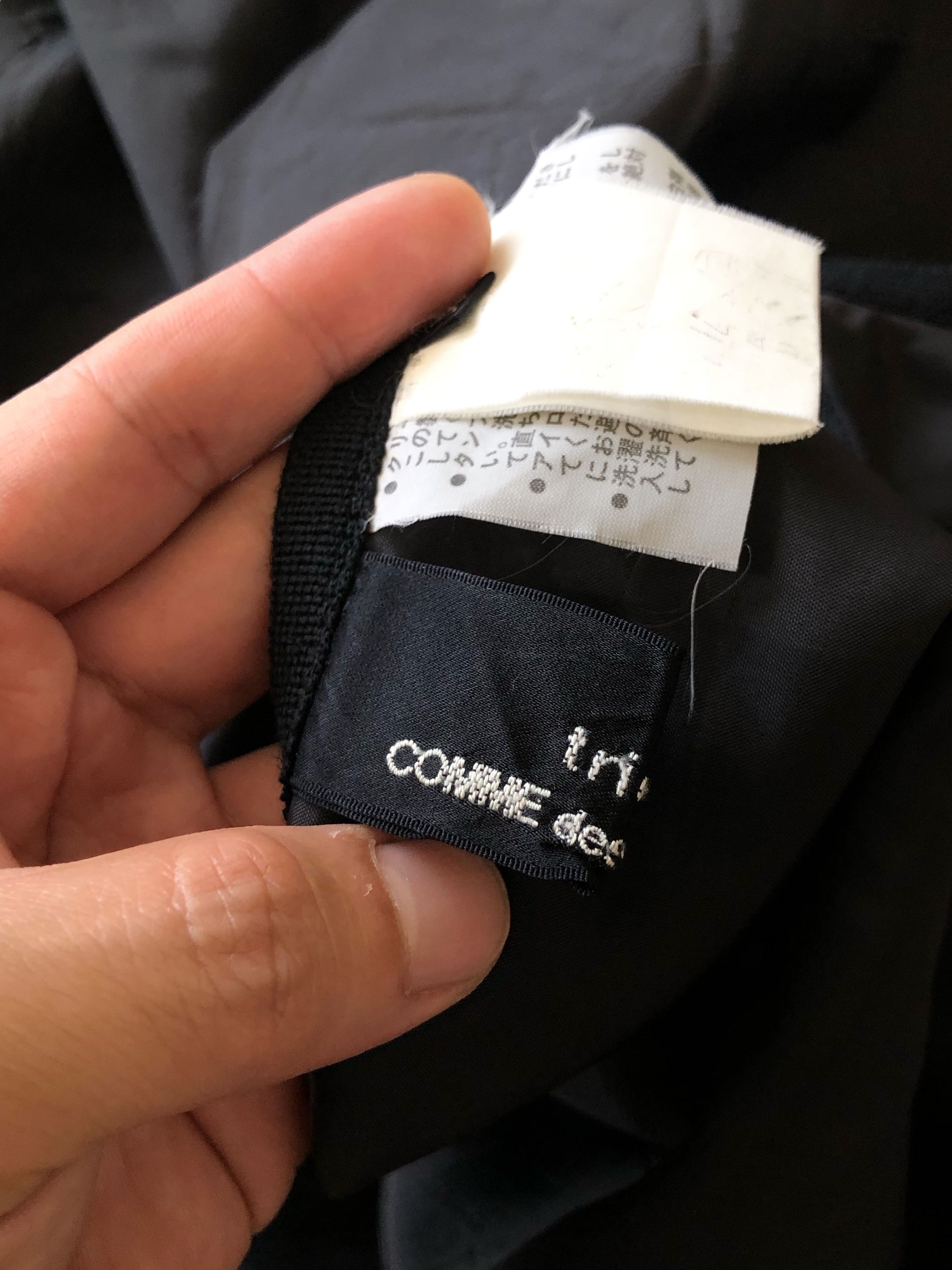 Comme des Garcons RARE🔥EARLY 90’S CDG HIGH WAIST WOOL/VELVET MIDI SKIRT Size 26" / US 2 / IT 38 - 12 Thumbnail