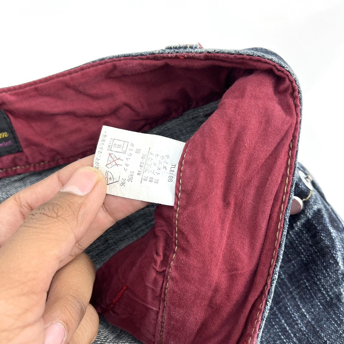 If Six Was Nine × Japanese Brand 2000s Oririn Faded Studded Bootcut Flared Jeans Size US 30 / EU 46 - 5 Thumbnail