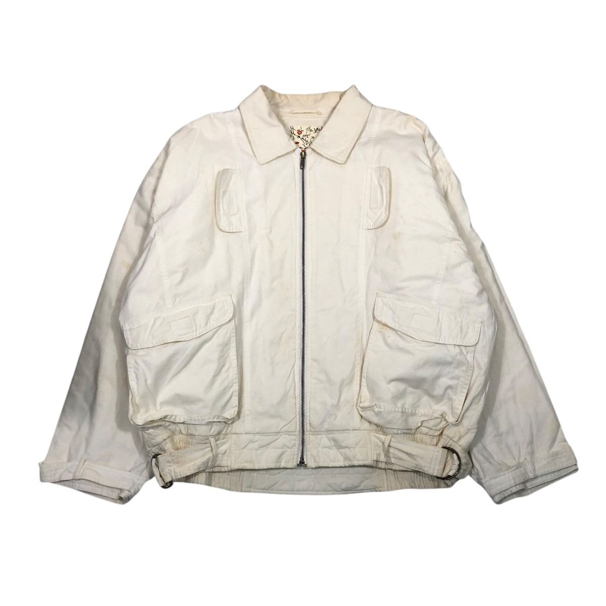 Japanese Brand 🔥VINTAGE BOMBER JACKET BONDAGE PARACHUTE HALF ISSEY MIYAKE Size US M / EU 48-50 / 2 - 1 Thumbnail