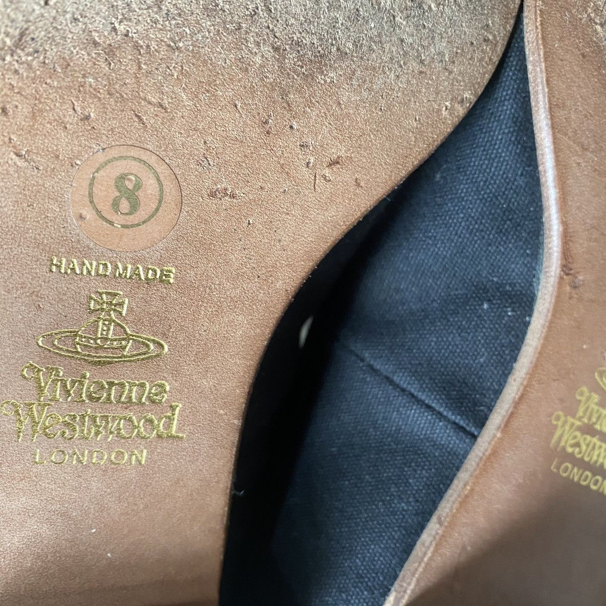 Vivienne Westwood Archive Black Canvas Roman 3 Strap Size US 8 / EU 41 - 7 Thumbnail