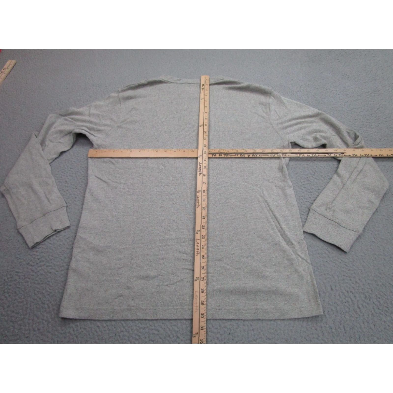 Levi's Levi's Waffle Shirt Mens 2XL Gray Long Sleeve Henley Thermal Tee Top Indie Beach Size US XXL / EU 58 / 5 - 6 Thumbnail