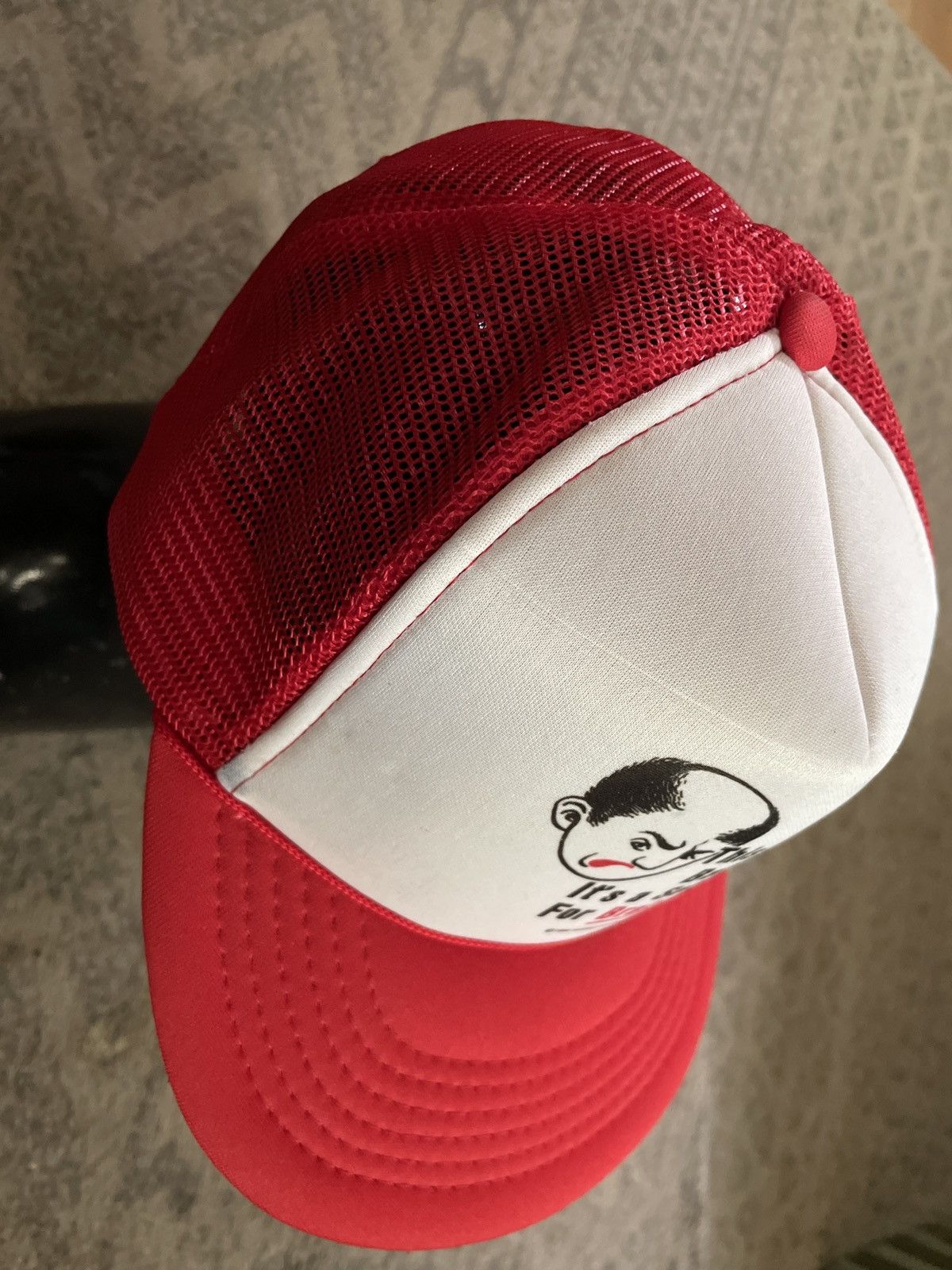 Vintage FUNNY Hat Cap Trucker SnapBack BALD SPOT BRAIN POWER 1999 🔥 Size ONE SIZE - 5 Thumbnail