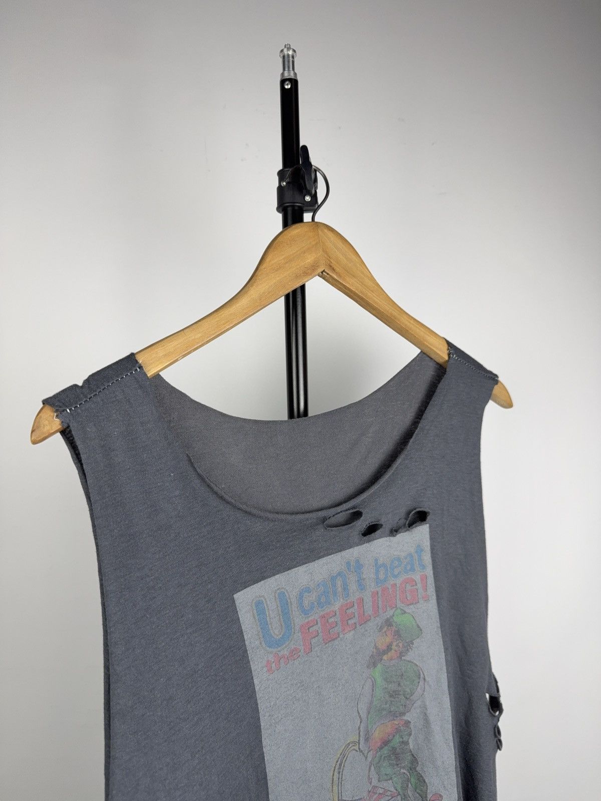 Vintage USA Protest Punk Distressed Faded Cropped Tank top Size US S / EU 44-46 / 1 - 2 Thumbnail