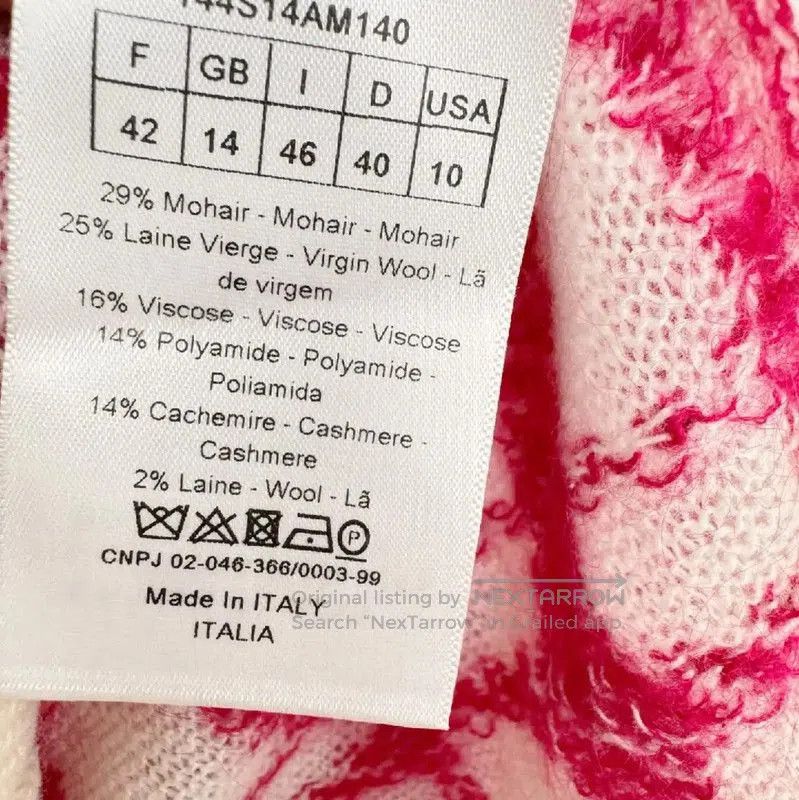 Dior Dior Pink Wool Long Sleeve Sweater . Size S / US 4 / IT 40 - 4 Thumbnail