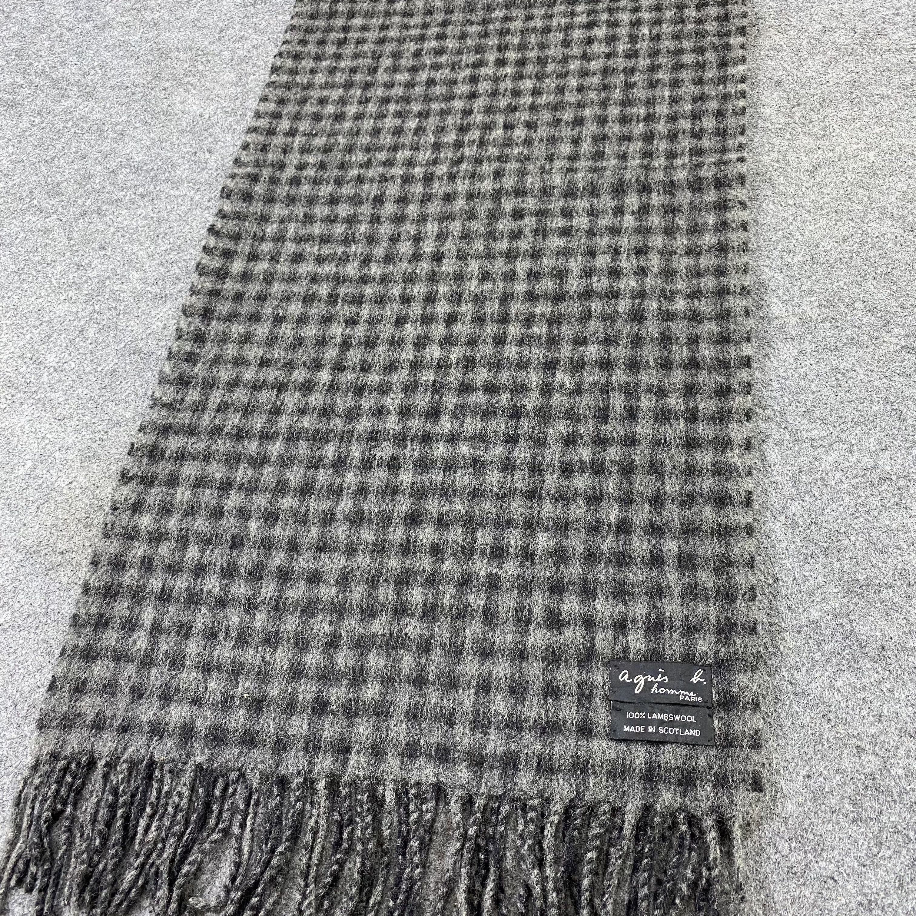 agnes b. Agnes B. Wool Muffler / Scarf / Neckwear - T1248 Size ONE SIZE - 5 Thumbnail