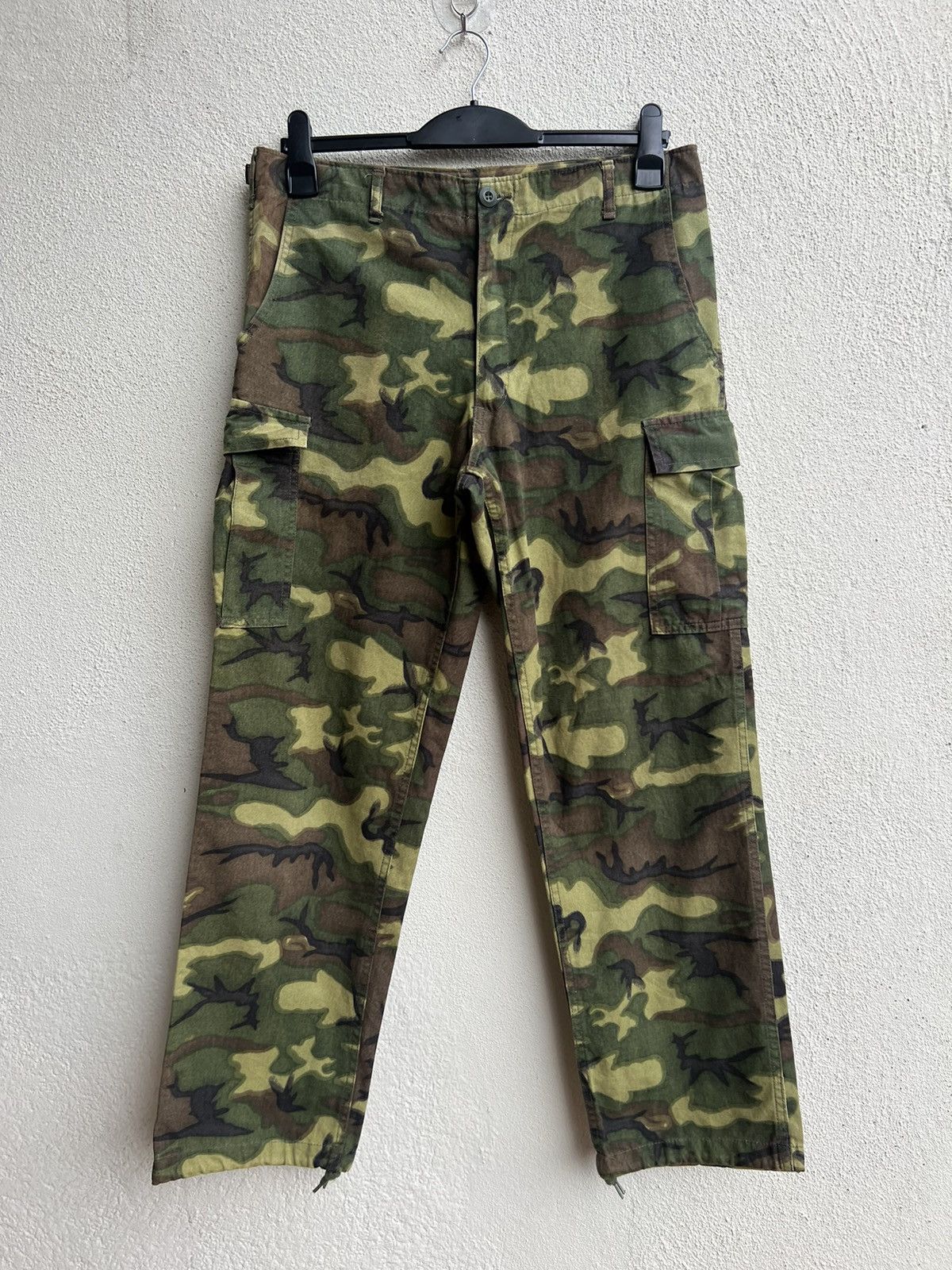 Vintage HOUSTON Japan Erdl Camo Repro Vietnam War Military Trouser Size US 33 - 7 Thumbnail