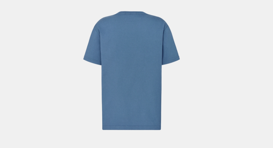 Dior o1w1db10525 483J69 Relaxed-Fit T-Shirt in Blue Size US M / EU 48-50 / 2 - 2 Thumbnail