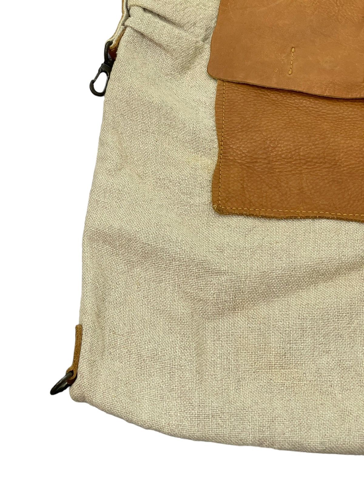 Japanese Brand Linen and Leather Arome de Muguet Messenger Bag Size ONE SIZE - 11 Thumbnail