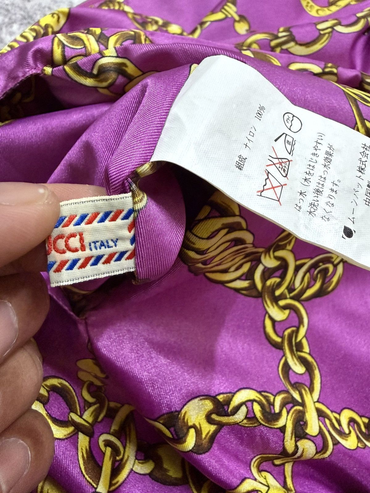Fiorucci Vintage Fiorucci GoldChain Raincoat Parka Windbreaker Jacket Size XL / US 12-14 / IT 48-50 - 14 Thumbnail