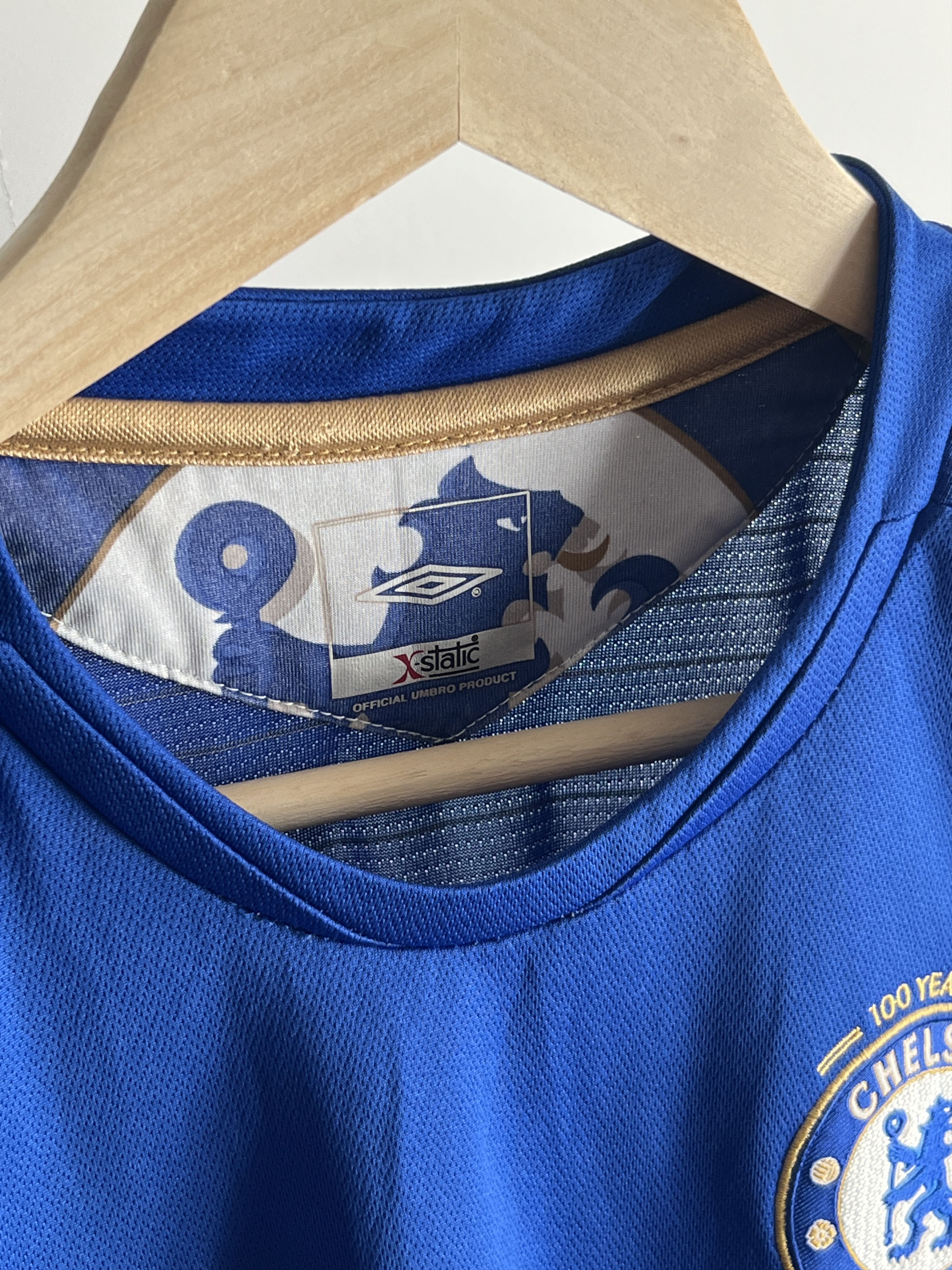 Chelsea Soccer × Umbro Soccer Jersey Umbro FC Chelsea 2005/06 Home Away 100 Years Size US XS / EU 42 / 0 - 3 Thumbnail