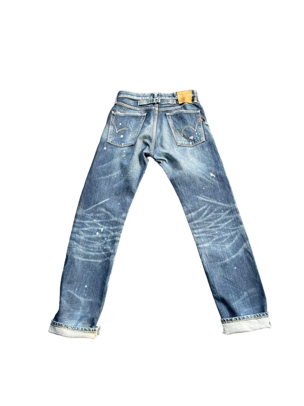 Edwin Vintage Edwin 505ZX Selvedge Distresed Denim Size US 31 - 10 Thumbnail
