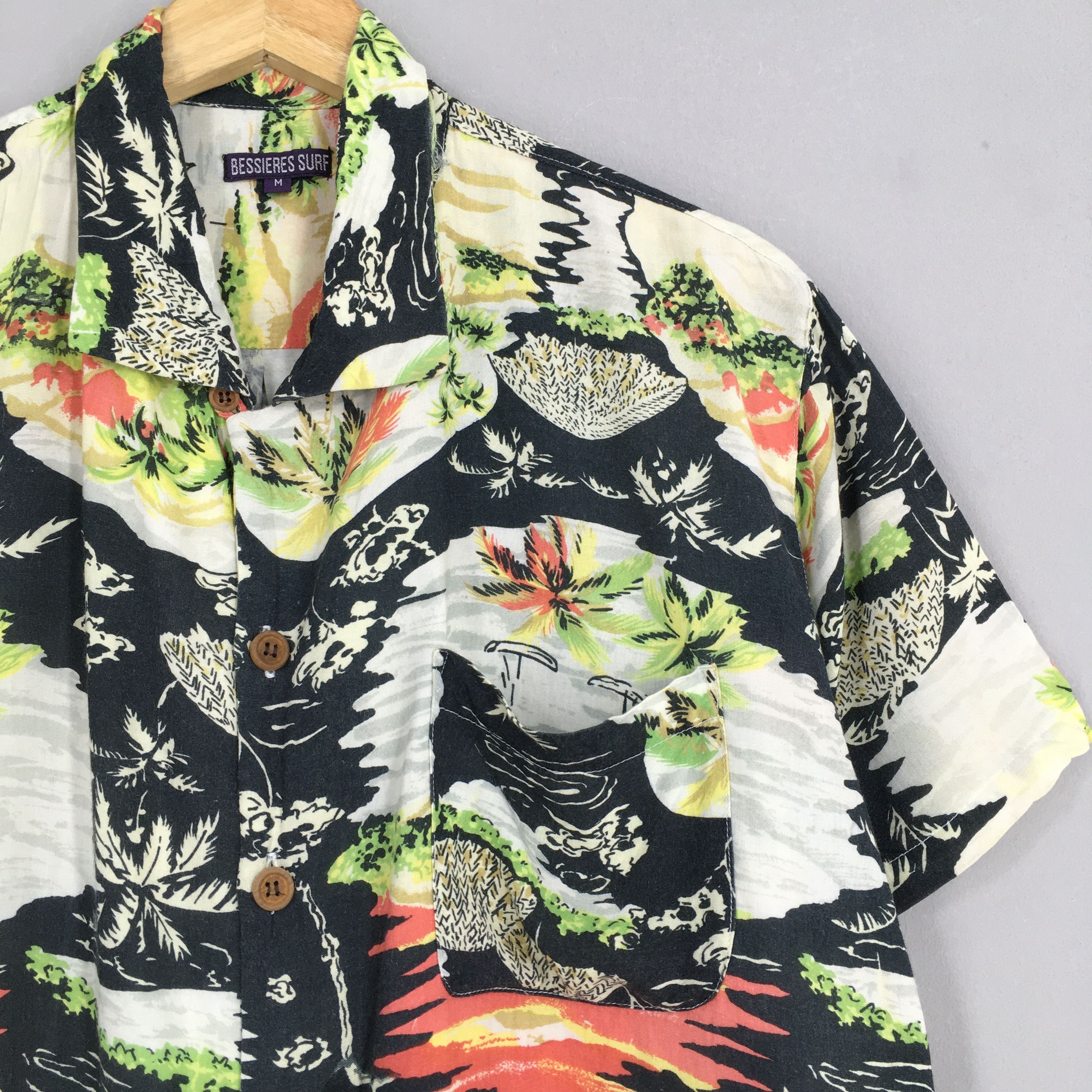 Other Vintage Hawaiian Coconut Tree Beach View Shirt Medium Size US M / EU 48-50 / 2 - 2 Thumbnail