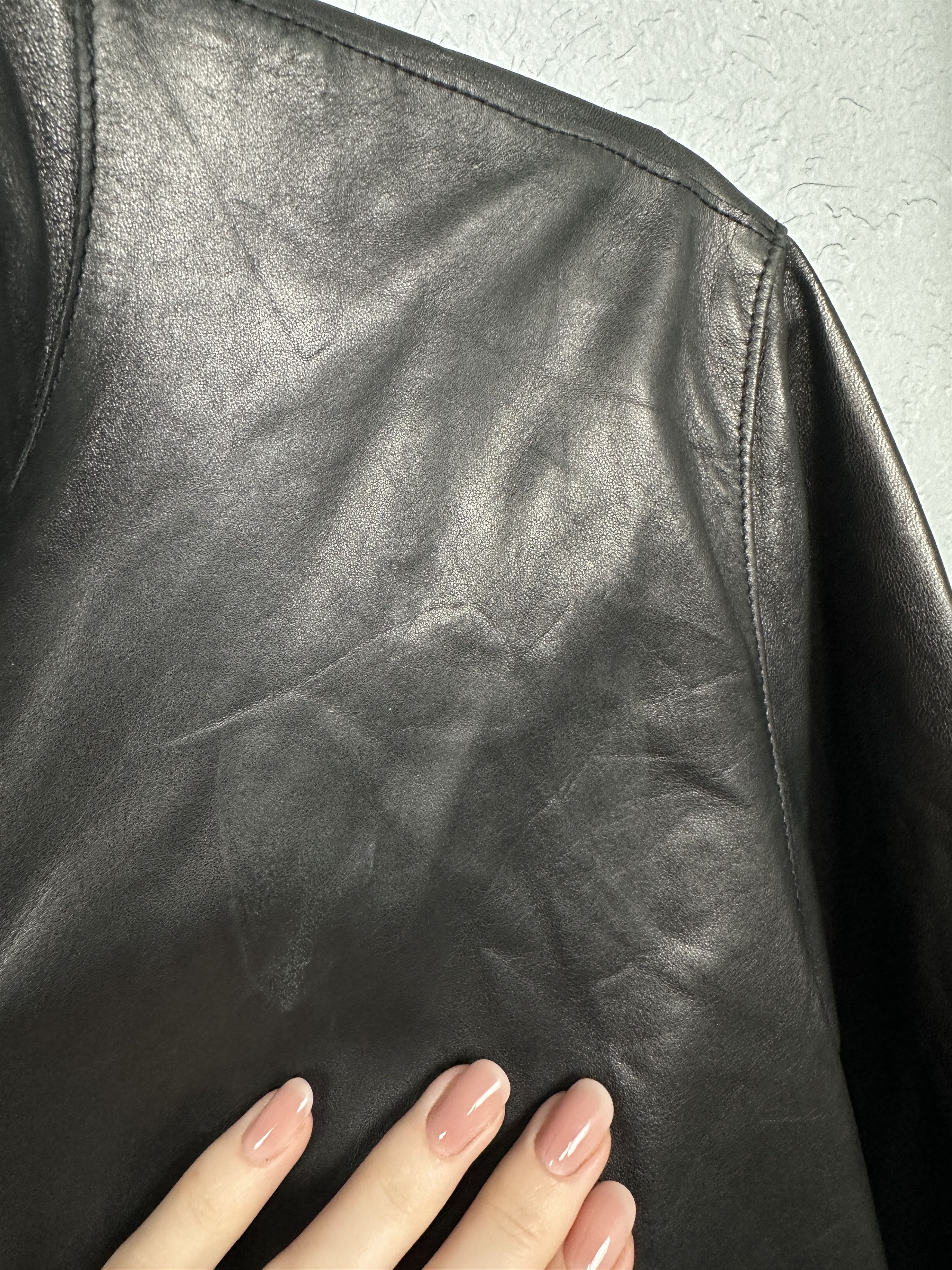 Elie Tahari Tahari Womens Leather Jacket Size M / US 6-8 / IT 42-44 - 3 Thumbnail