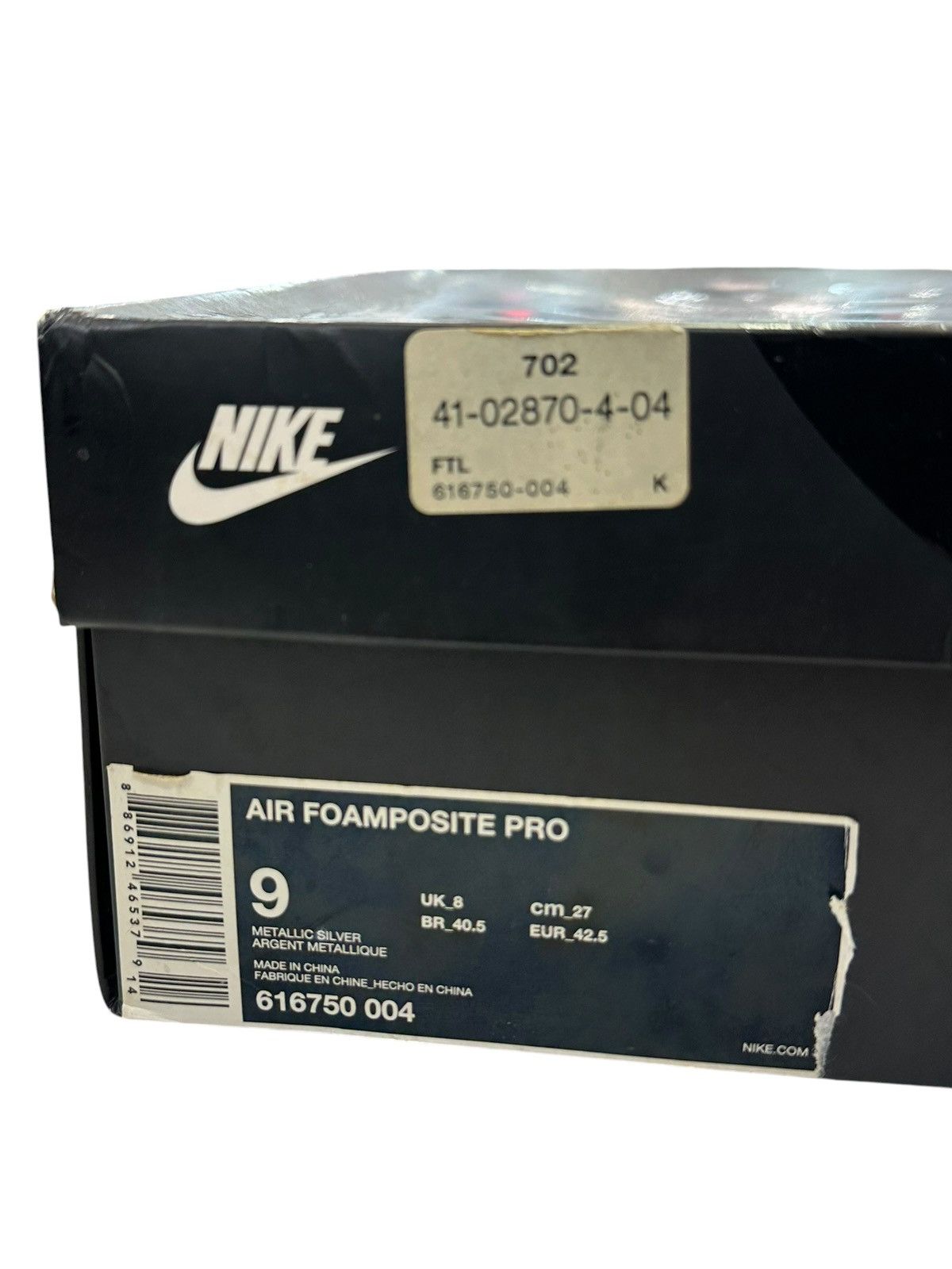 Nike Nike Foamposite Pro Silver Surfer Size 9 Size US 9 / EU 42 - 9 Thumbnail