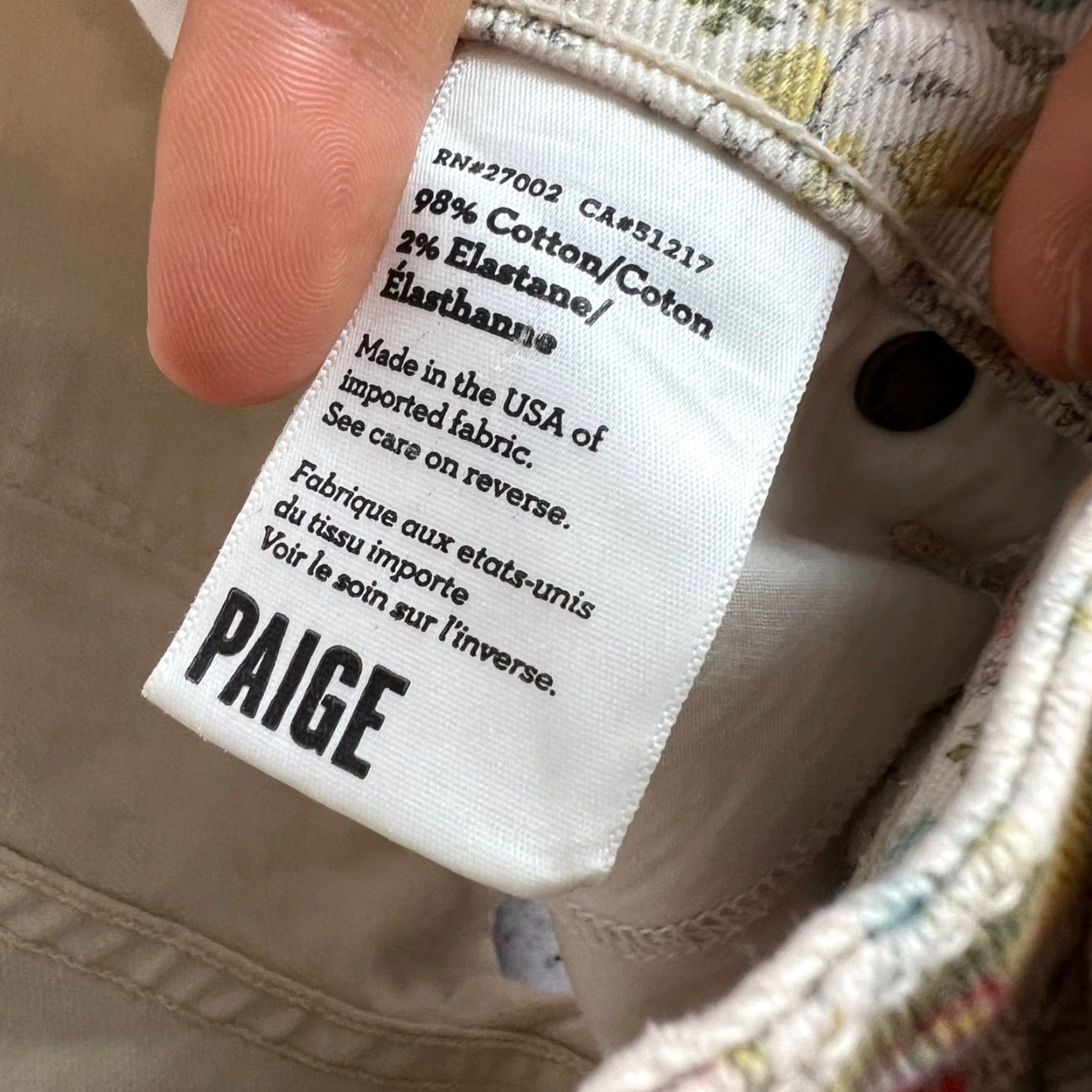 Paige Paige Womens Shorts Denim Cotton Blend 28 Blue Regular 5-Pocket Design Flat Front Cut-Off Vintage No N/A? Size 28" / US 6 / IT 42 - 4 Thumbnail