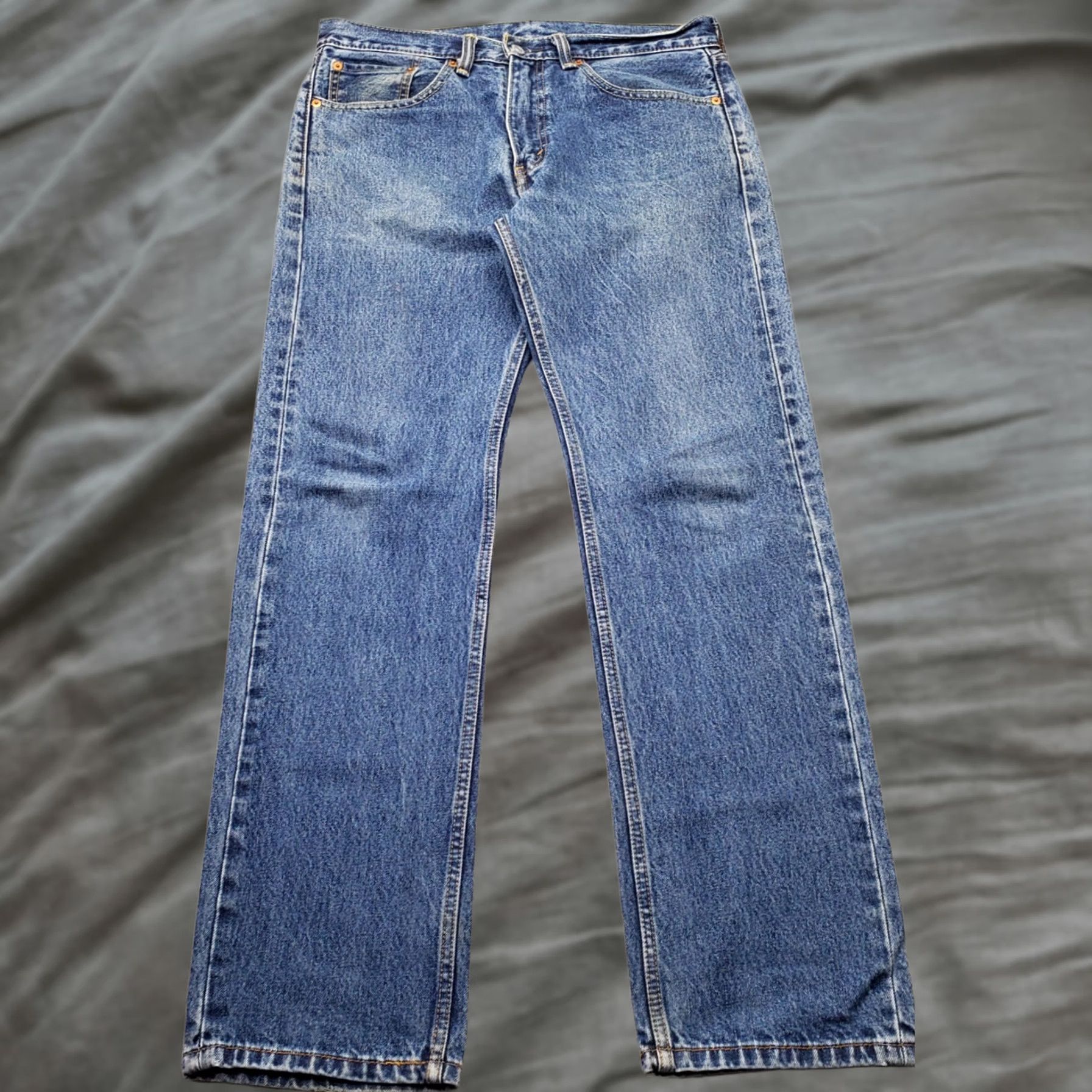 Levi's Levi's 505 Straight Jeans Mens Size 32 Blue 5-Pocket Design Denim 100% Cotton Regular Fit Streetwear Blue Tab Vintage Streetwear Mens Size US 32 / EU 48 - 1 Thumbnail