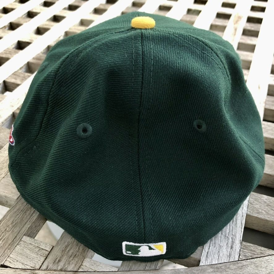 New Era Oakland Athletics A's 1989 WS Patch 59FIFTY Wool Hat 7 3/8 Size ONE SIZE - 4 Thumbnail