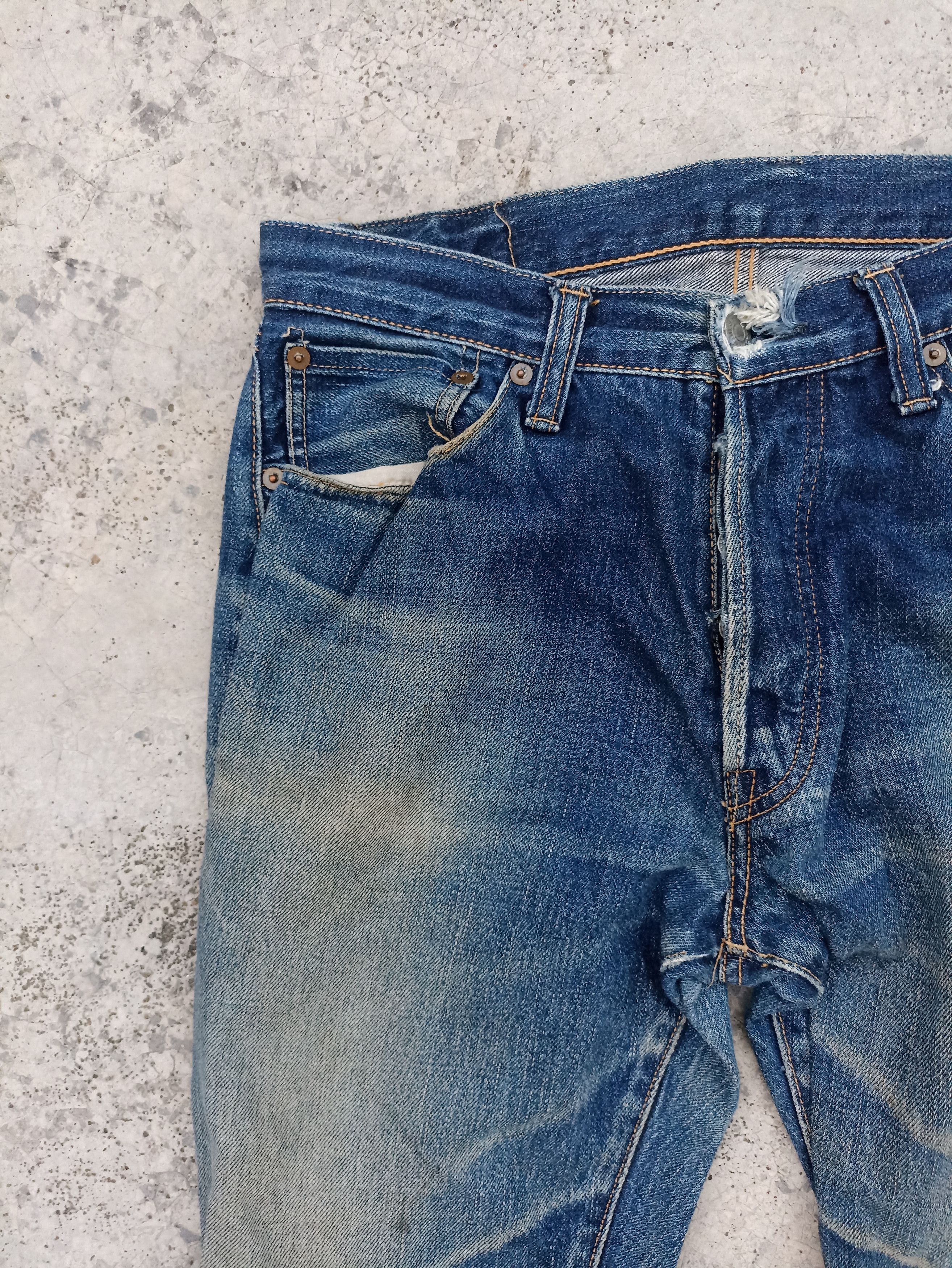 Denime Vintage Denime Jeans Distressed Mud washed Faded jeans Japan Size US 30 / EU 46 - 4 Thumbnail