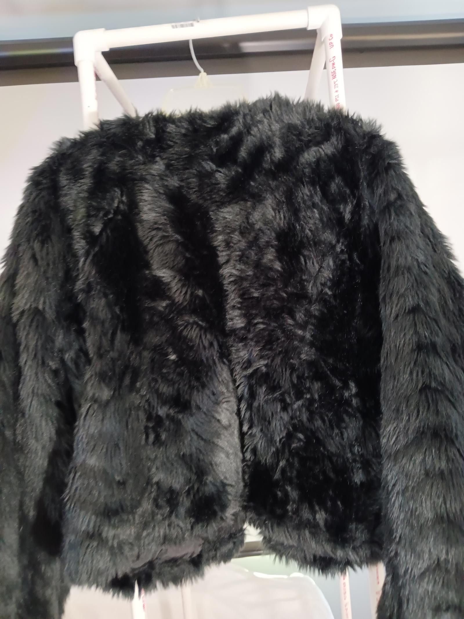 Willi Smith Willi Smith Black Faux Fur Jacket - Luxurious & Stylish Size L / US 10 / IT 46 - 4 Thumbnail