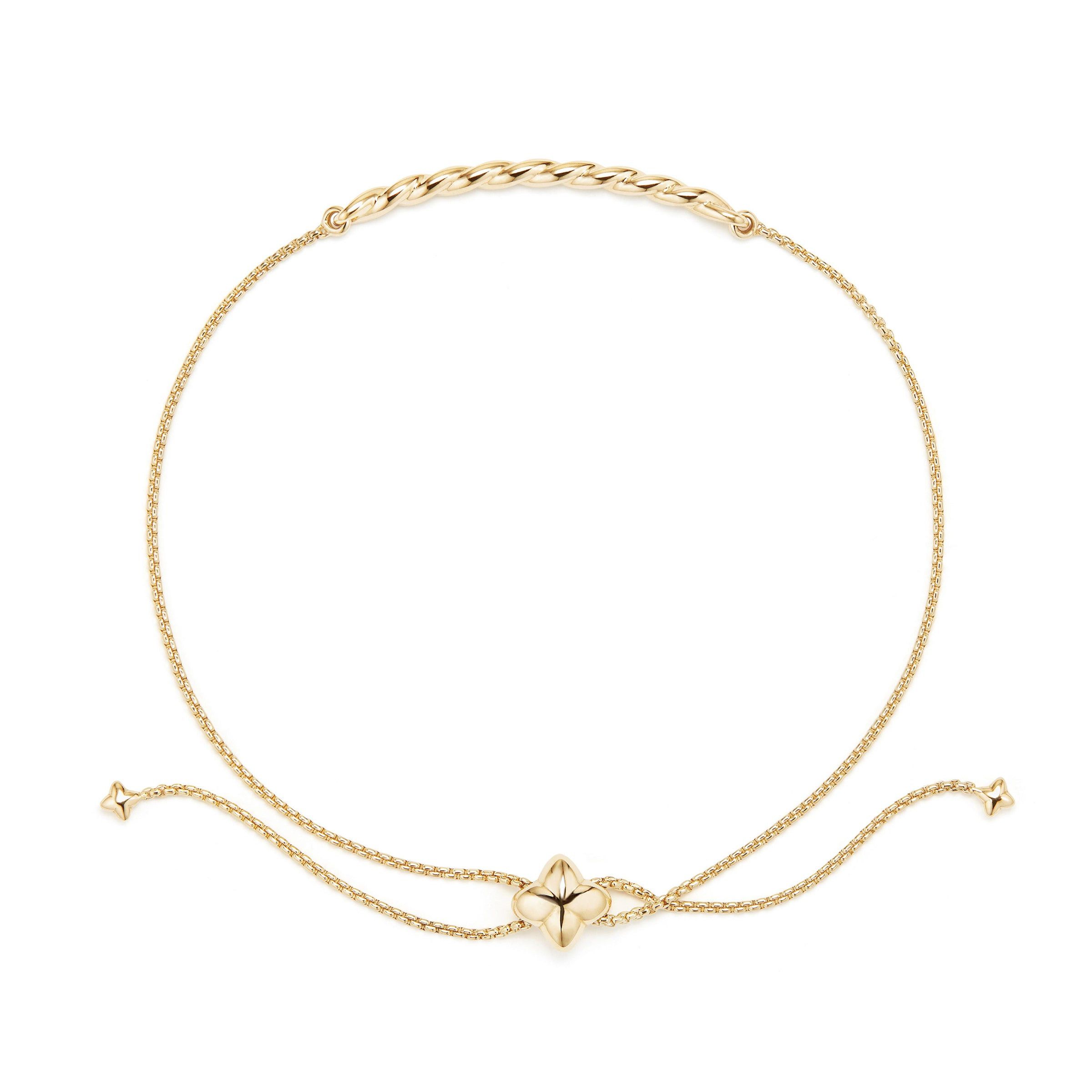 David Yurman oc11z1025 B13695 Petite Station Chain Bracelet in Golden Size ONE SIZE - 2 Thumbnail