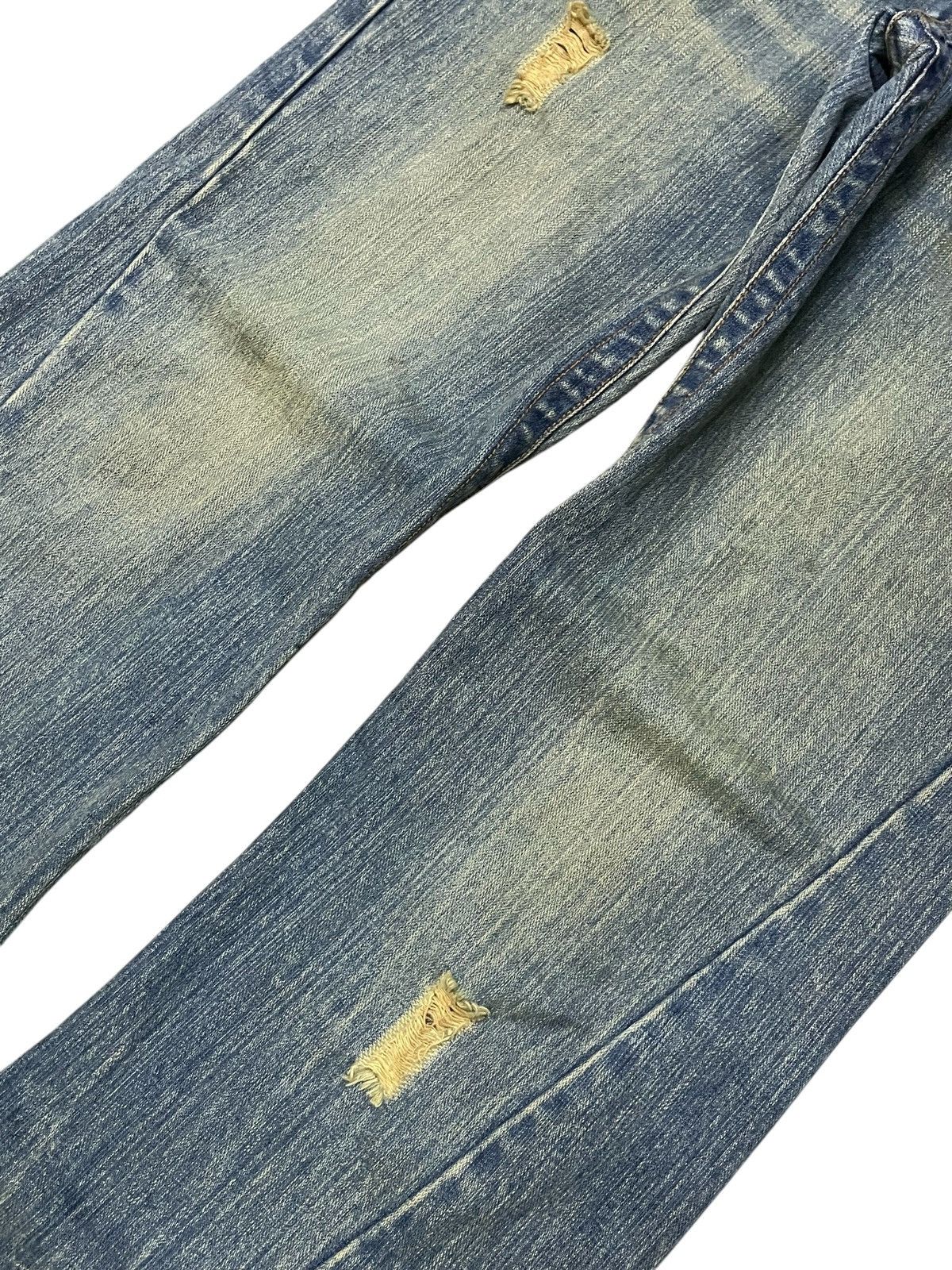Hysteric Glamour Japanese Spiral Cut Flare Distressed Jeans Size US 32 / EU 48 - 4 Thumbnail