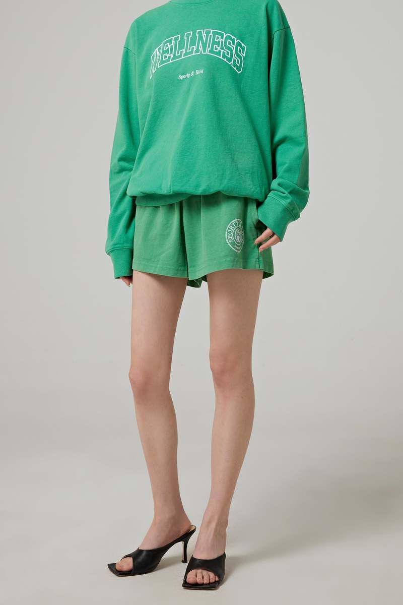 Sporty & Rich o1mle0525 Srhwc Disco Short in Green Size 30" / US 8 / IT 44 - 9 Thumbnail