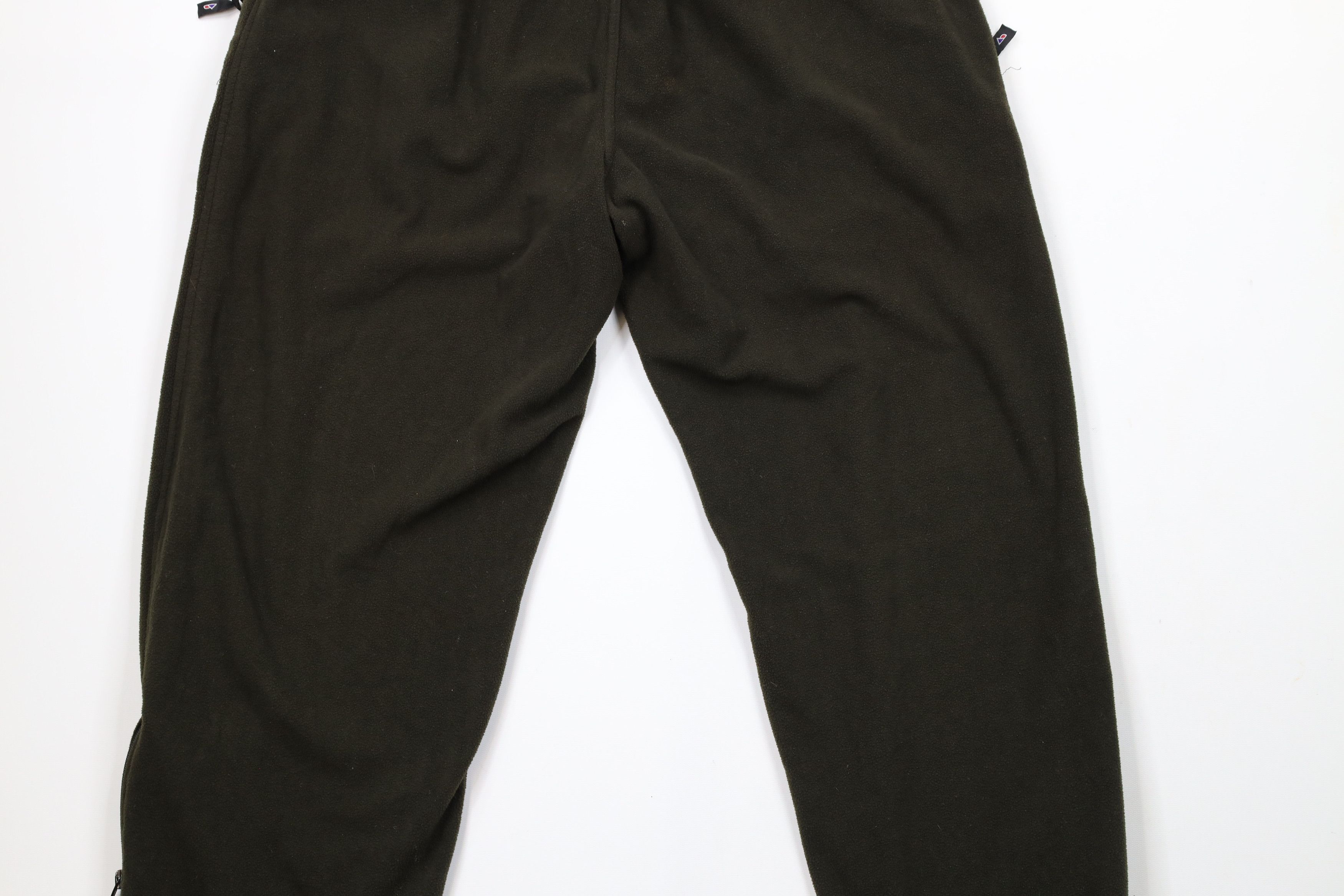 Vintage Vintage 90s Streetwear Blank Fleece Sweatpants Joggers Olive Size US 34 / EU 50 - 10 Thumbnail