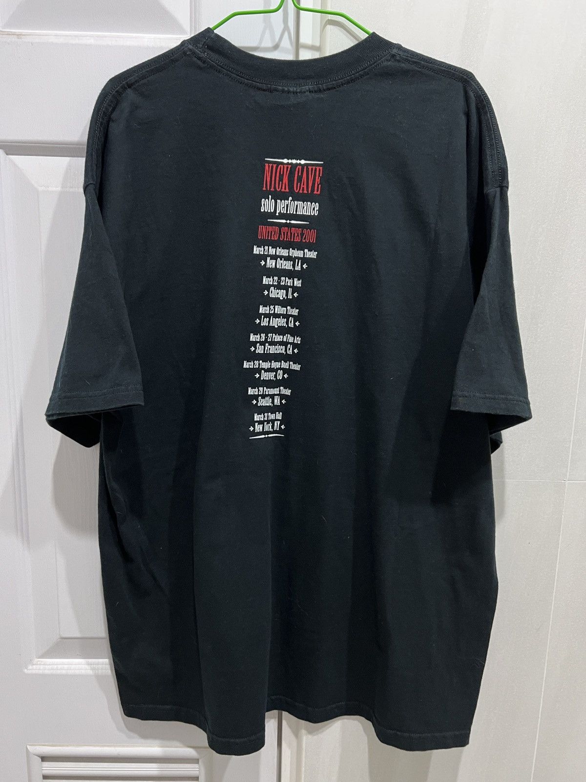 Vintage VTG Nick Cave solo performance USA 2001 Tour XL Punk Gothic Size US XL / EU 56 / 4 - 3 Thumbnail