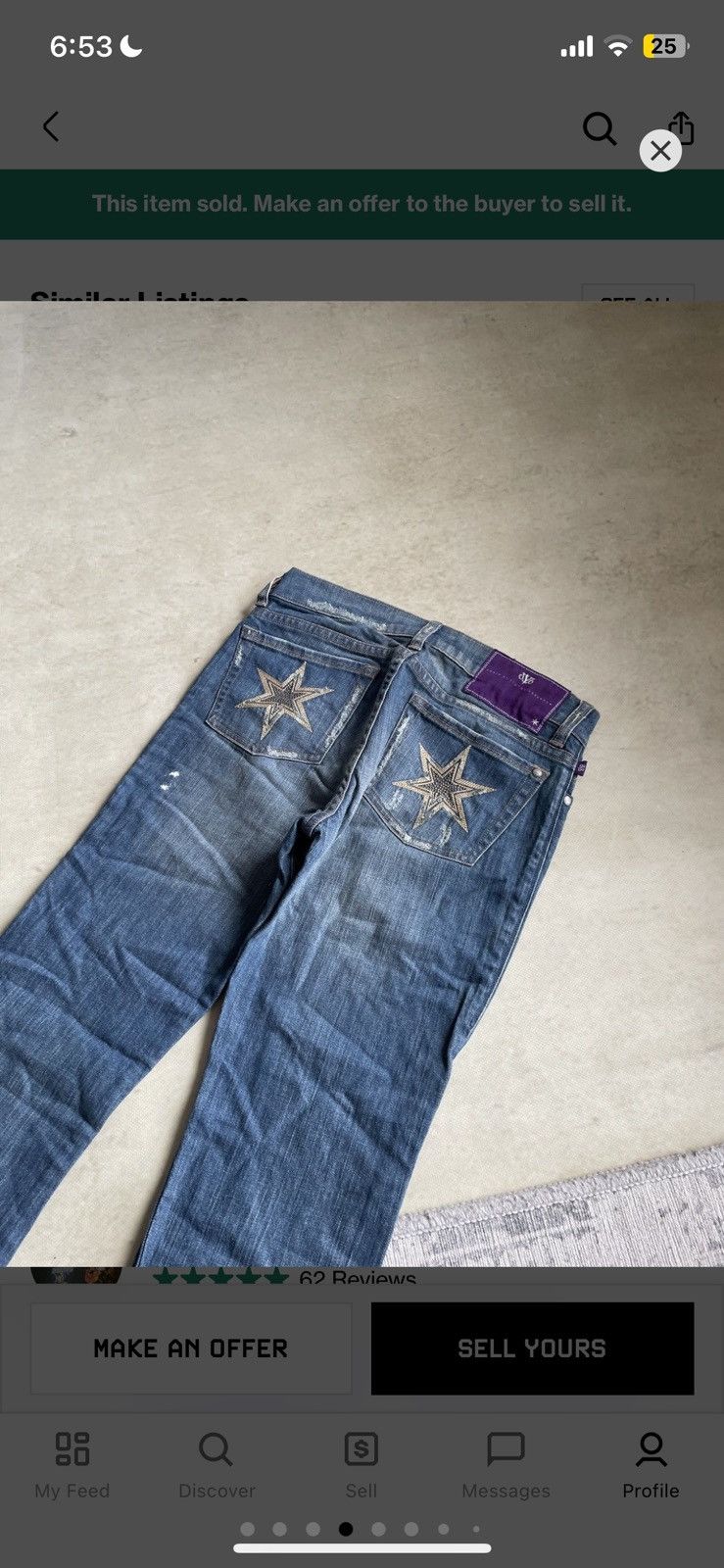 Other Flared Hysteric Glamour LGB If Six Was Nine Denim Jeans y2k Size US 30 / EU 46 - 4 Thumbnail
