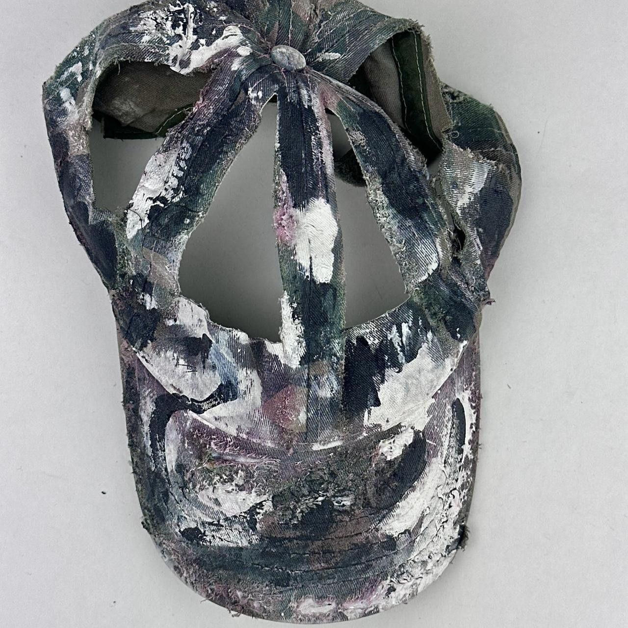 Other ASTROBOI* 'MM6' Brown & White Deconstructed Camouflage Hat Size ONE SIZE - 6 Thumbnail