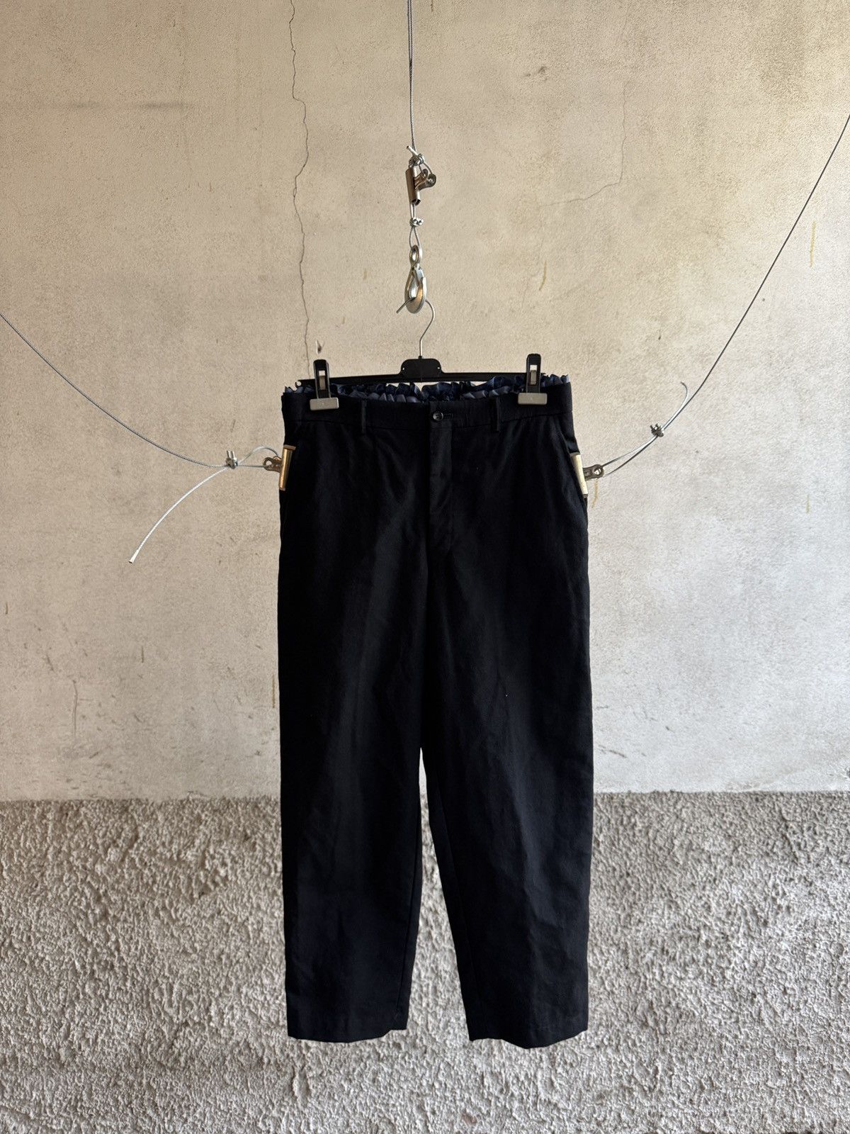 Comme des Garcons Homme Plus Comme Des Garcons Homme Plus Ruffle Waistband Pants Size US 32 / EU 48 - 1 Thumbnail