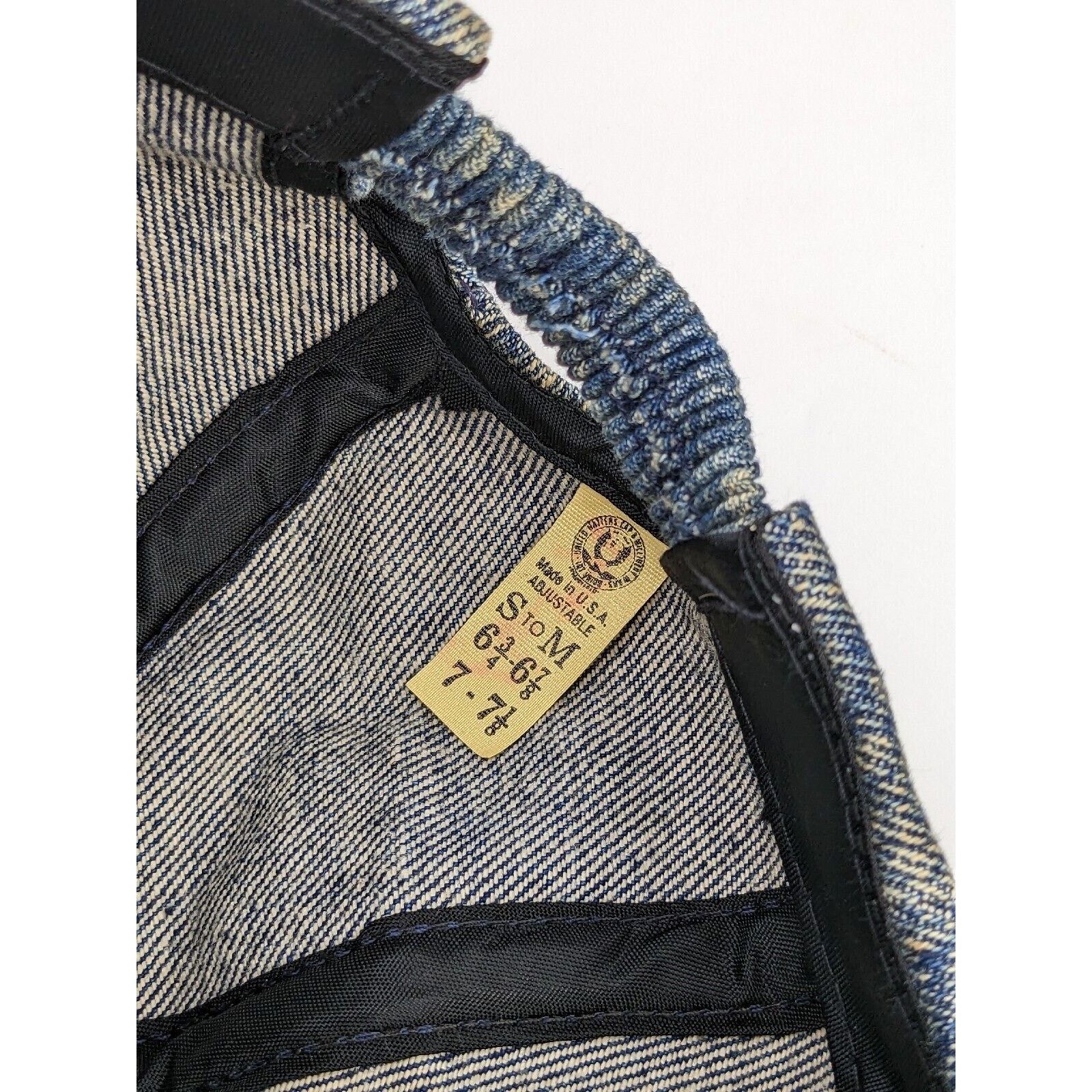 Brixton Vtg Union Hat Denim Cap Acid Wash Denim Blue Jean Railroad Size ONE SIZE - 8 Thumbnail