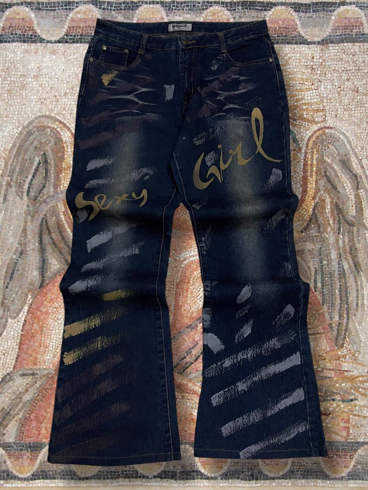 Hysteric Glamour Vintage 1990s Japan Haphazard Flared Sexy Girl Fancy Denim Size US 30 / EU 46 - 1 Thumbnail