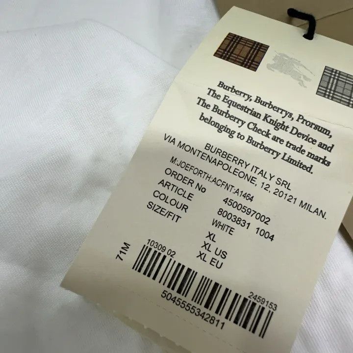 Burberry Burberry Burberry Embroidered Horse Casual Round Neck T-Sh Size US XL / EU 56 / 4 - 8 Thumbnail