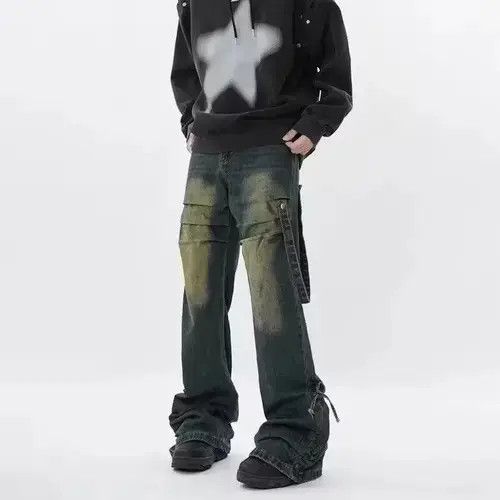 Japanese Brand × Vintage Stacked Baggy jeans Size US 32 / EU 48 - 3 Thumbnail