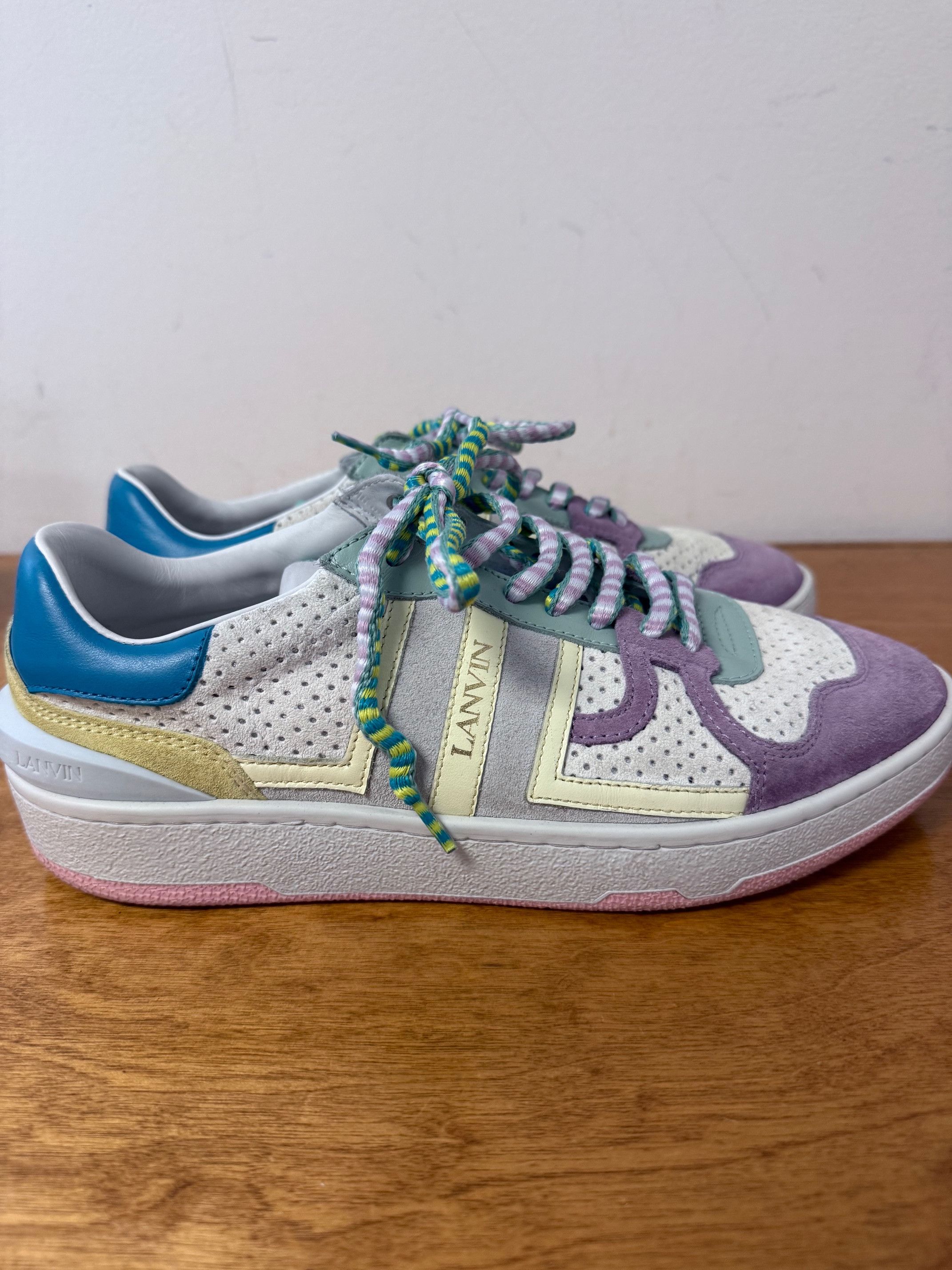 Lanvin Lanvin Multicolor Pastel Sneakers EU 40 / US 10 Size US 10 / IT 40 - 4 Thumbnail