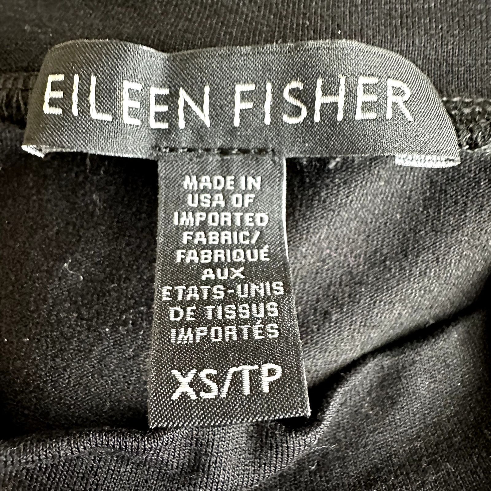 Eileen Fisher Tencel Jersey Drop-Waist Dress Mock Flare XS