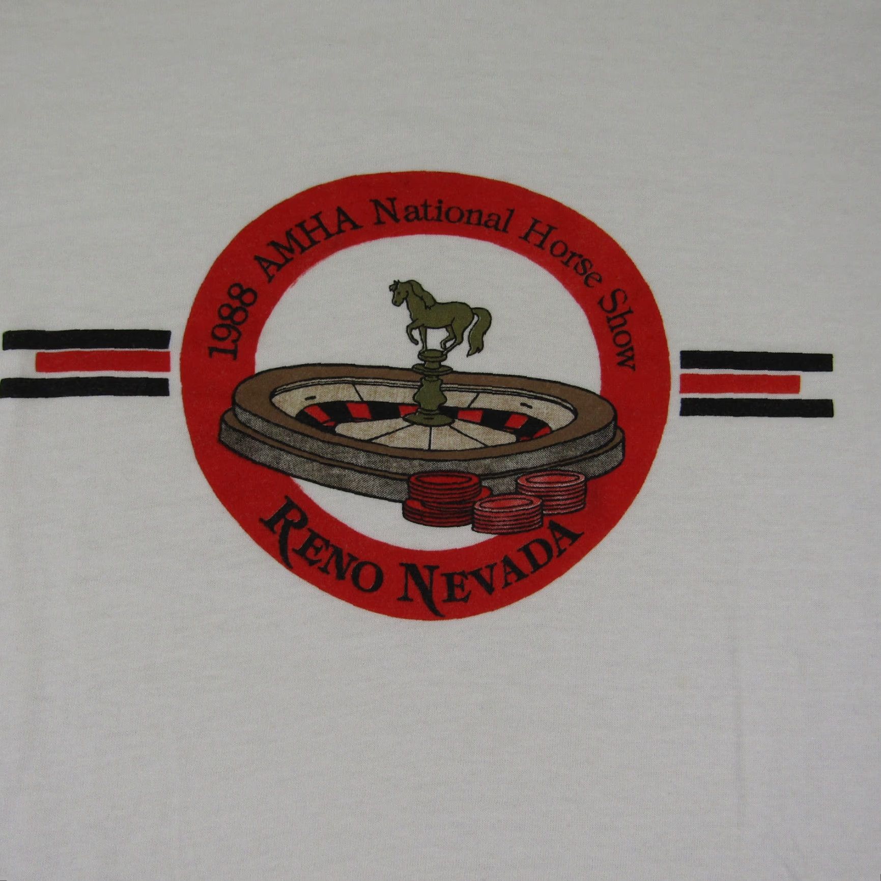 Vintage VINTAGE Screen Stars AMHA Pony Races 80s T-Shirt Men M White Short Sleeve Crew Neck Horse Logo Cotton Polyester Knit 80s Animals Size US M / EU 48-50 / 2 - 2 Thumbnail