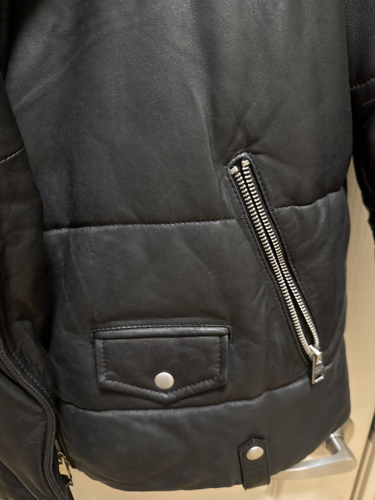 Allsaints Black ALLSAINTS Leather Jacket Size US S / EU 44-46 / 1 - 6 Thumbnail