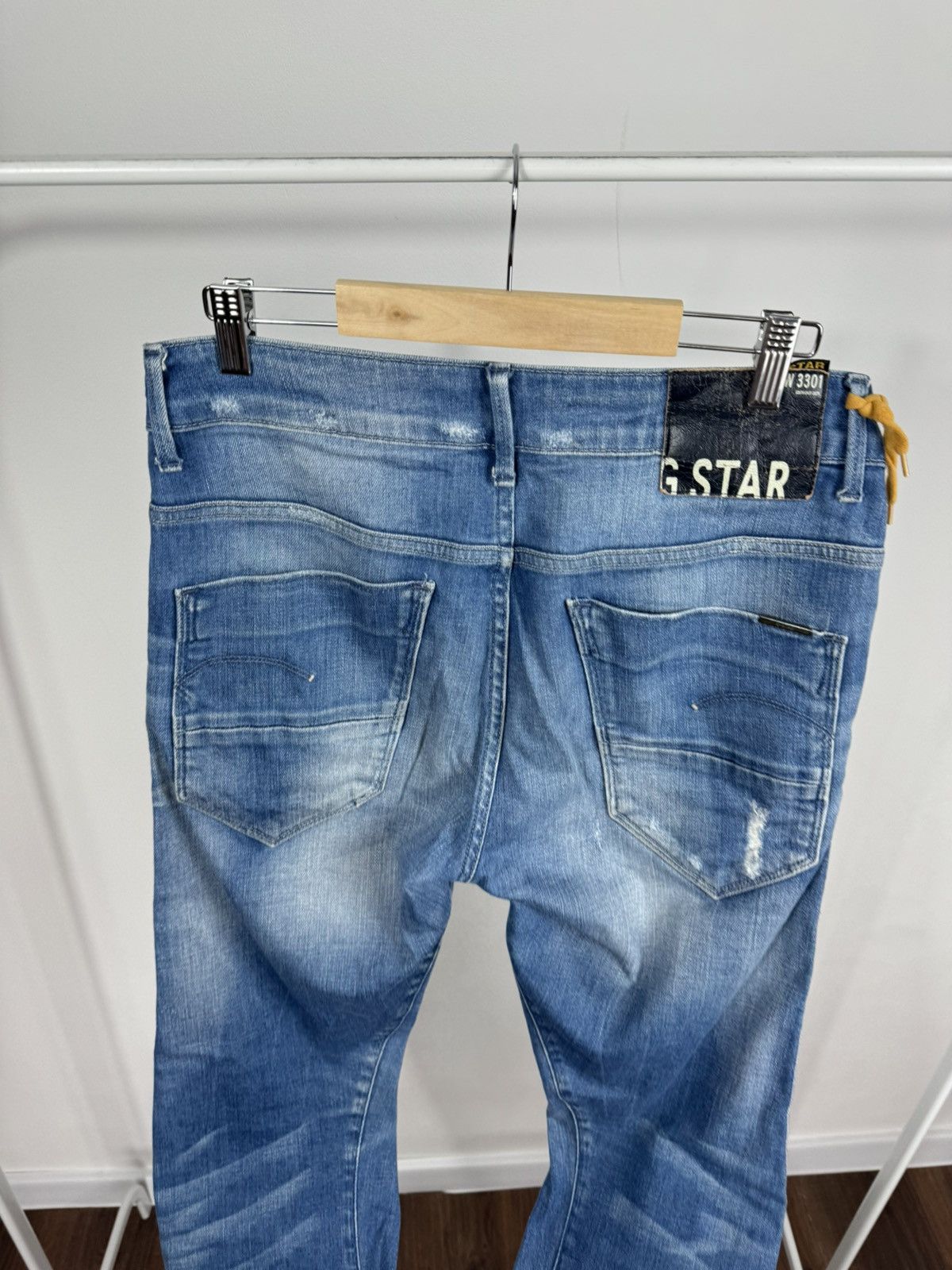 G-Star G-Star RAW Arc 3D Loose Tapered Jeans Fade Denim W32 Size US 32 / EU 48 - 6 Thumbnail