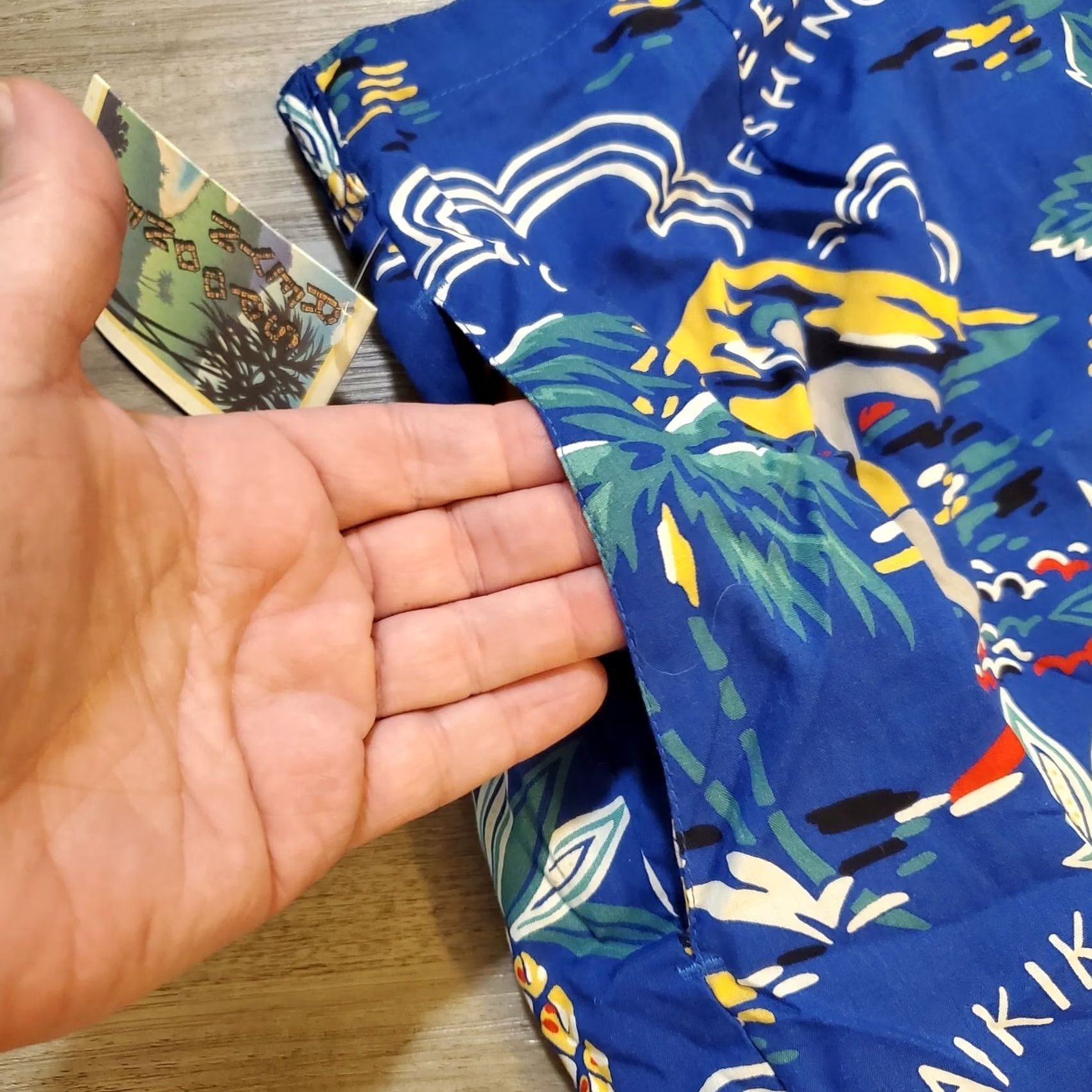 Reyn Spooner VINTAGE Reyn Spooner Blue Wrap Knee Skirt Small Women's Knee Length Floral Ocean Hawaiian 90s Wrap Tie Pockets Lightweight Summer Vacation Classic Size 28" / US 6 / IT 42 - 7 Thumbnail