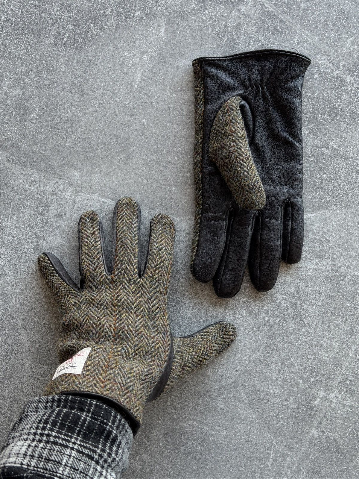 Harris Tweed Harris tweed gloves Size 32 - 2 Thumbnail