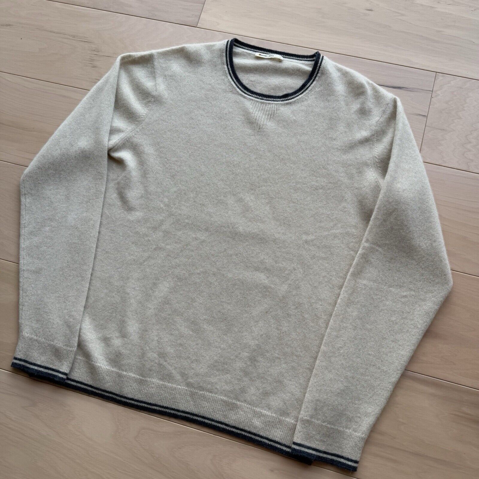 Marine Layer Marine Layer Cashmere Sweater L Beige Knit Pullover Casual Size US L / EU 52-54 / 3 - 9 Thumbnail