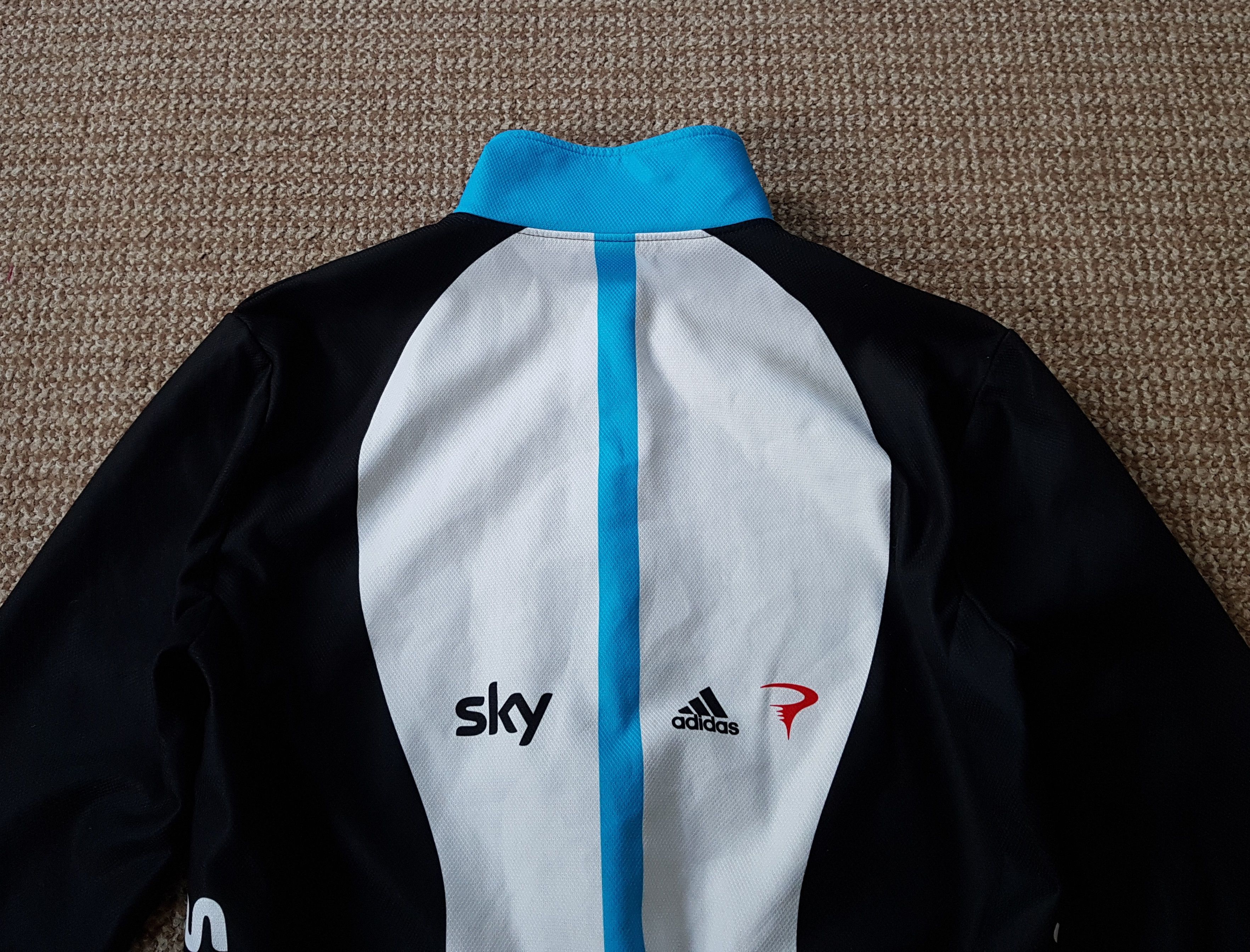 Adidas Adidas Team Sky Pinarello Full-Zip Cycling Jersey Jacket Size US XL / EU 56 / 4 - 9 Thumbnail