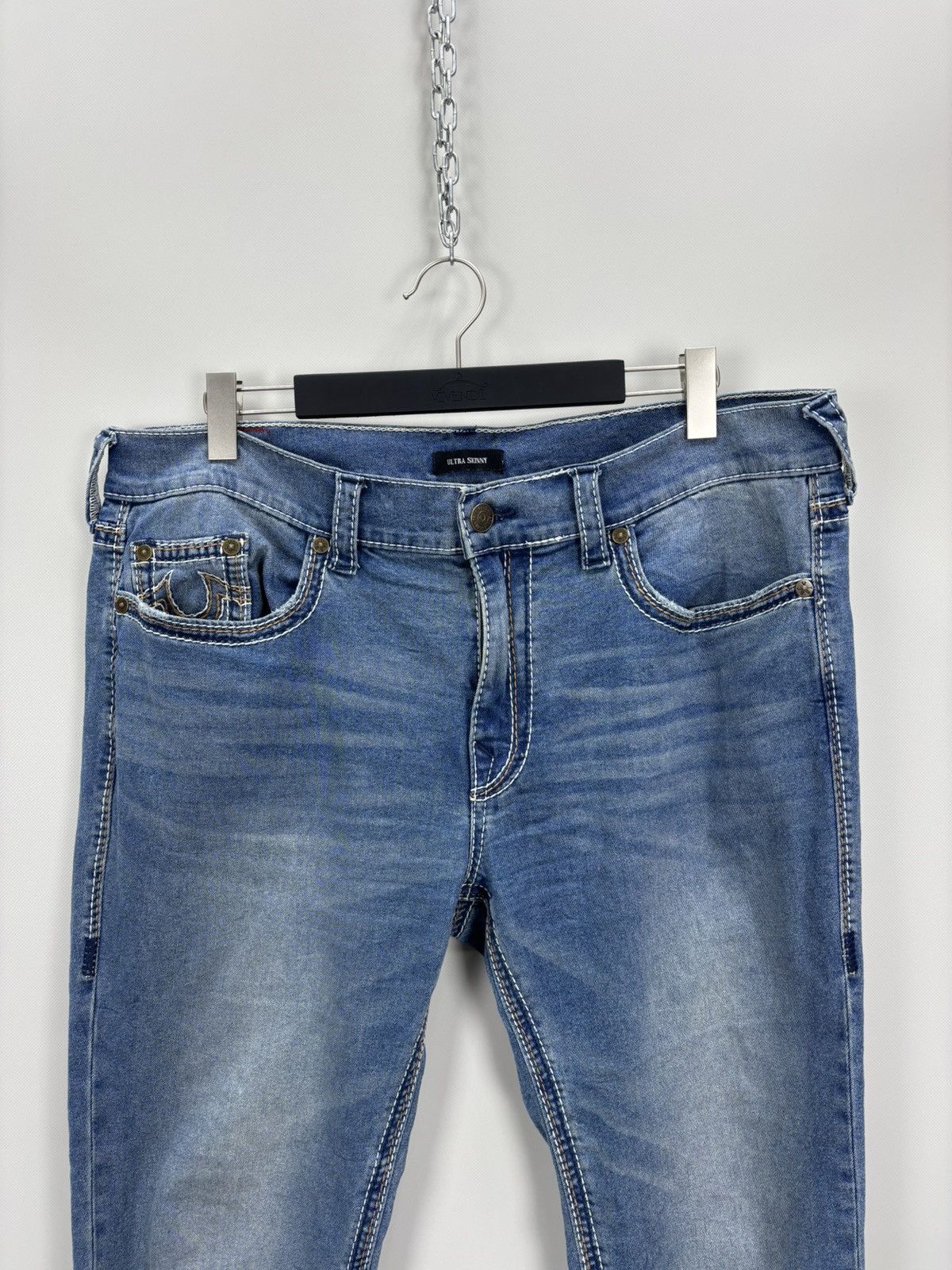 True Religion Mens jeans True Religion Size 40 Color Blue Size US 40 / EU 56 - 3 Thumbnail